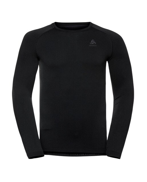 Camisola interior térmica de homem Performance Warm Odlo Preto-1