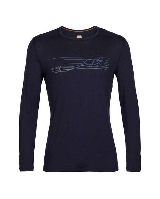 Imagem 0 de Camisola Interior Térmica de Homem 200 Oasis LS Crewe Ski Stripes em Lã Merino