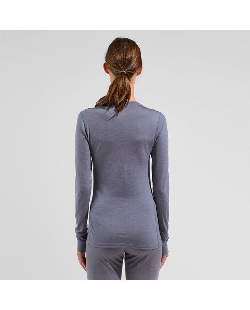 Camisola Interior Térmica de Mulher BL Top Crew Neck Merino 200 Cinzento-2
