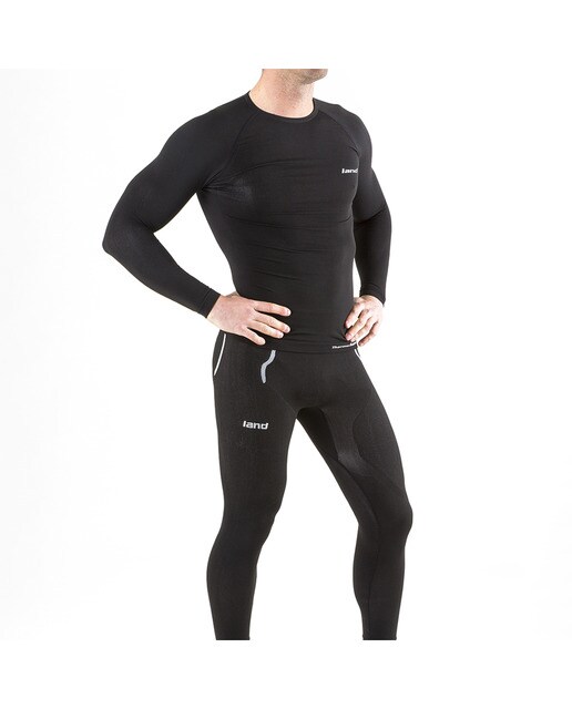 Imagen 2 de Camiseta térmica de hombre Heat Land - Negro Negro