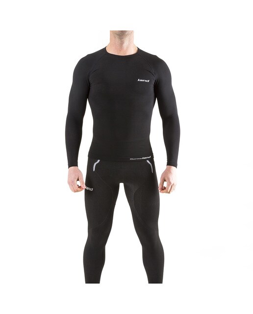 Imagen 3 de Camiseta térmica de hombre Heat Land - Negro Negro