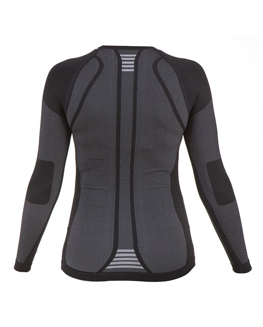 Camisola Interior Térmica de Mulher Cold Lady Preto / Branco-3