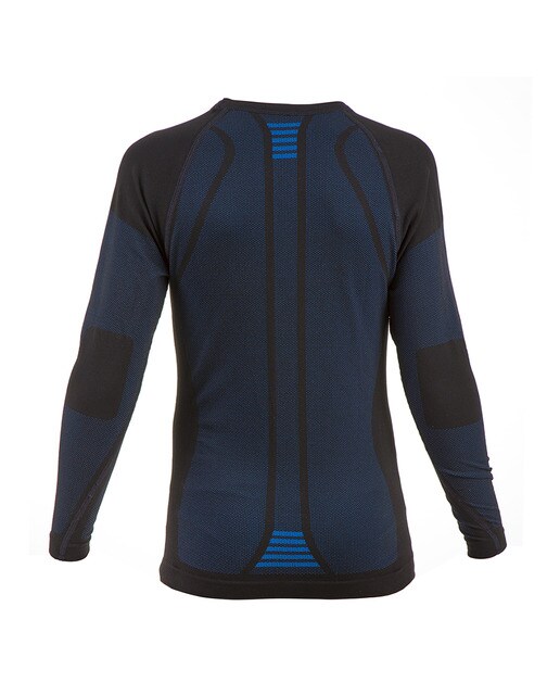 Camisola Interior Térmica de Criança Junior Preto/Azul-3