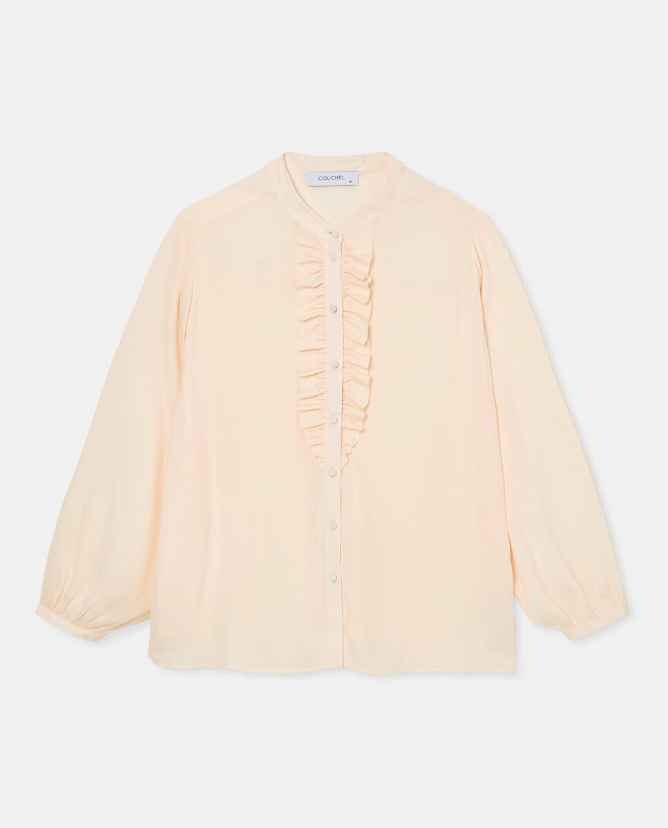 Blusa Lisa de Manga Comprida 120 Cru-5