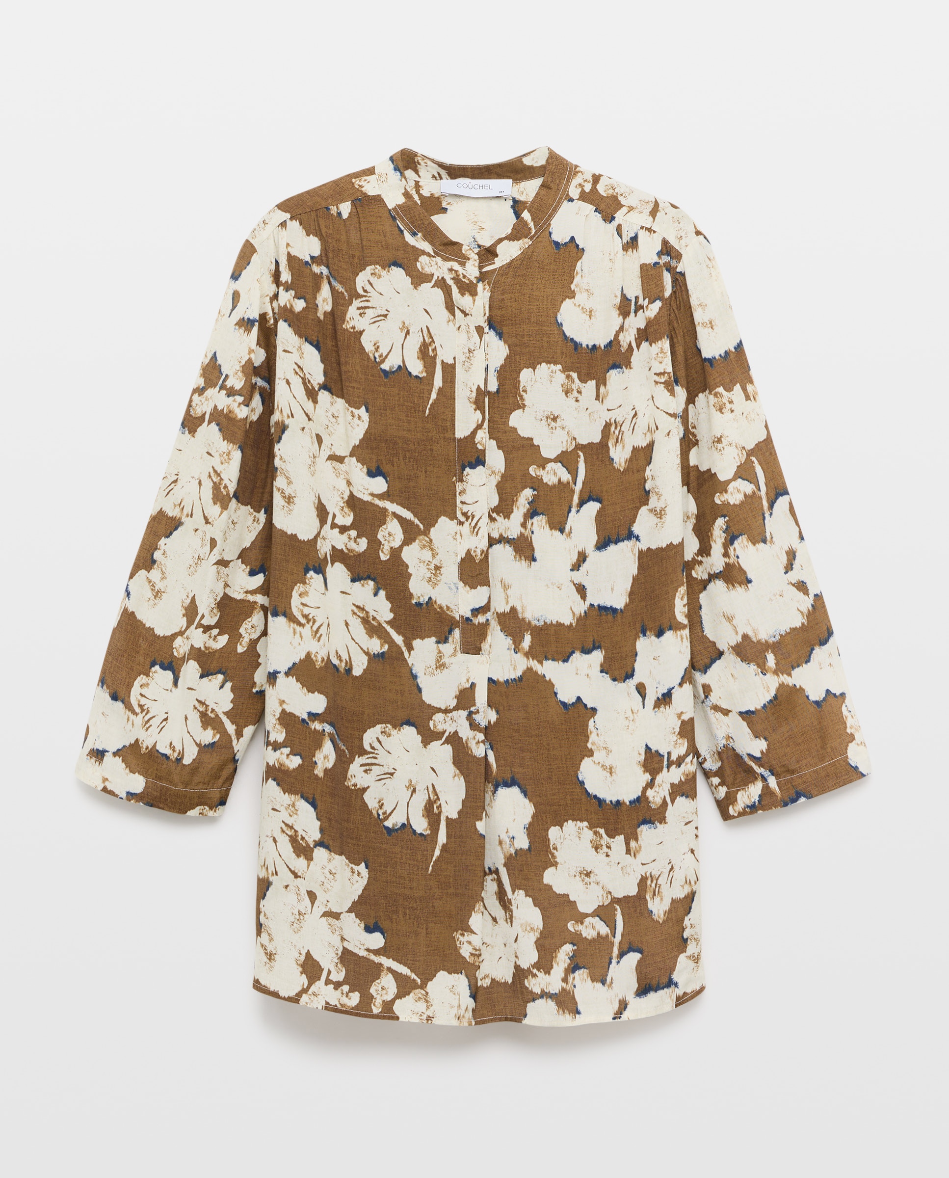 Blusón de mujer con estampado floral - Couchel - Verde Verde-5