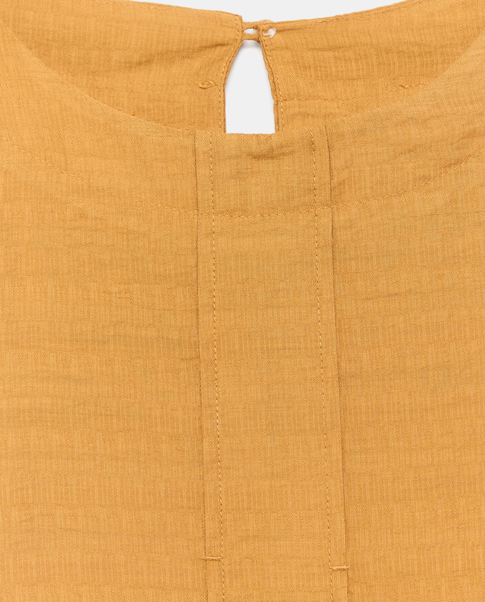 Top Liso com Manga 3/4 370 Ocre-5