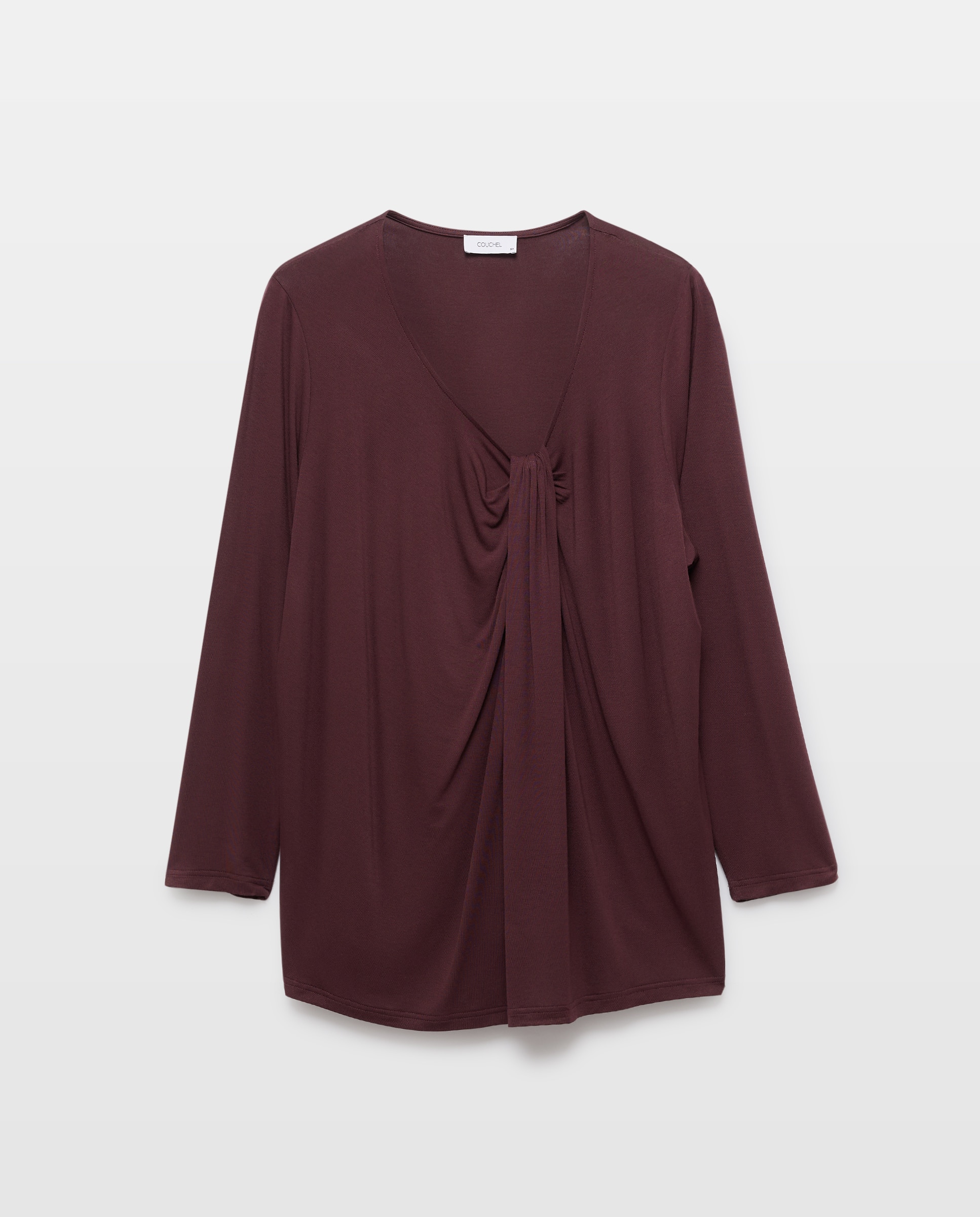 Camisola de Manga Comprida Lisa 290 Bordeaux-4