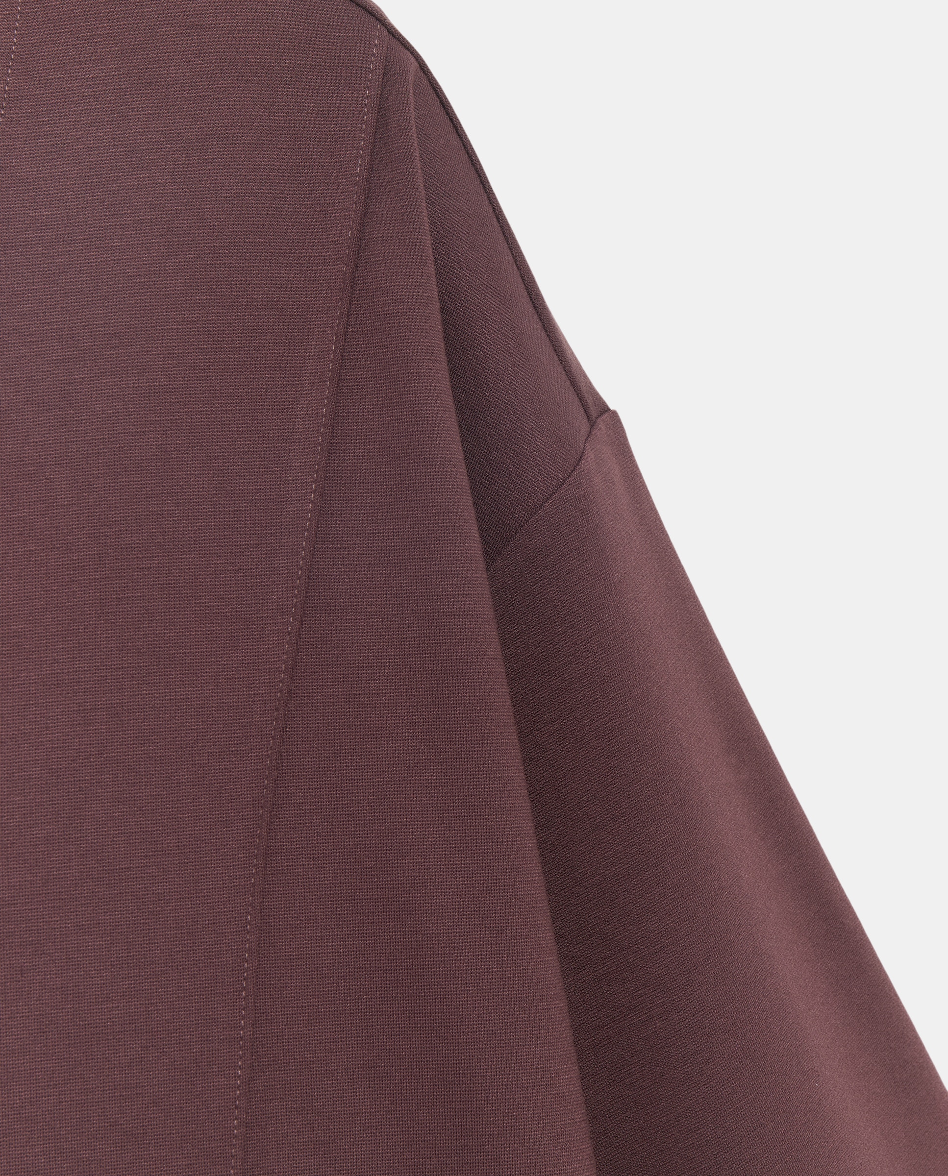 Camisola de Malha Roma com Decote em Bico Bordeaux-5