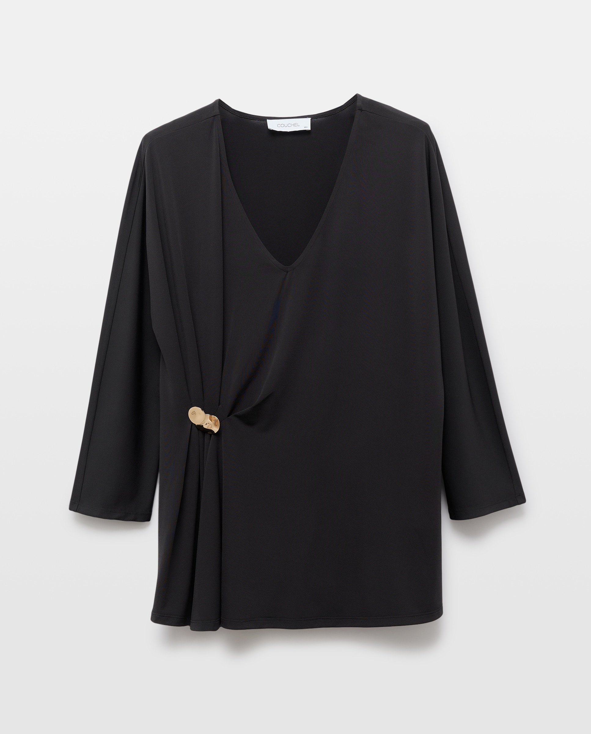 T-shirt estampada de mulher Preto-4