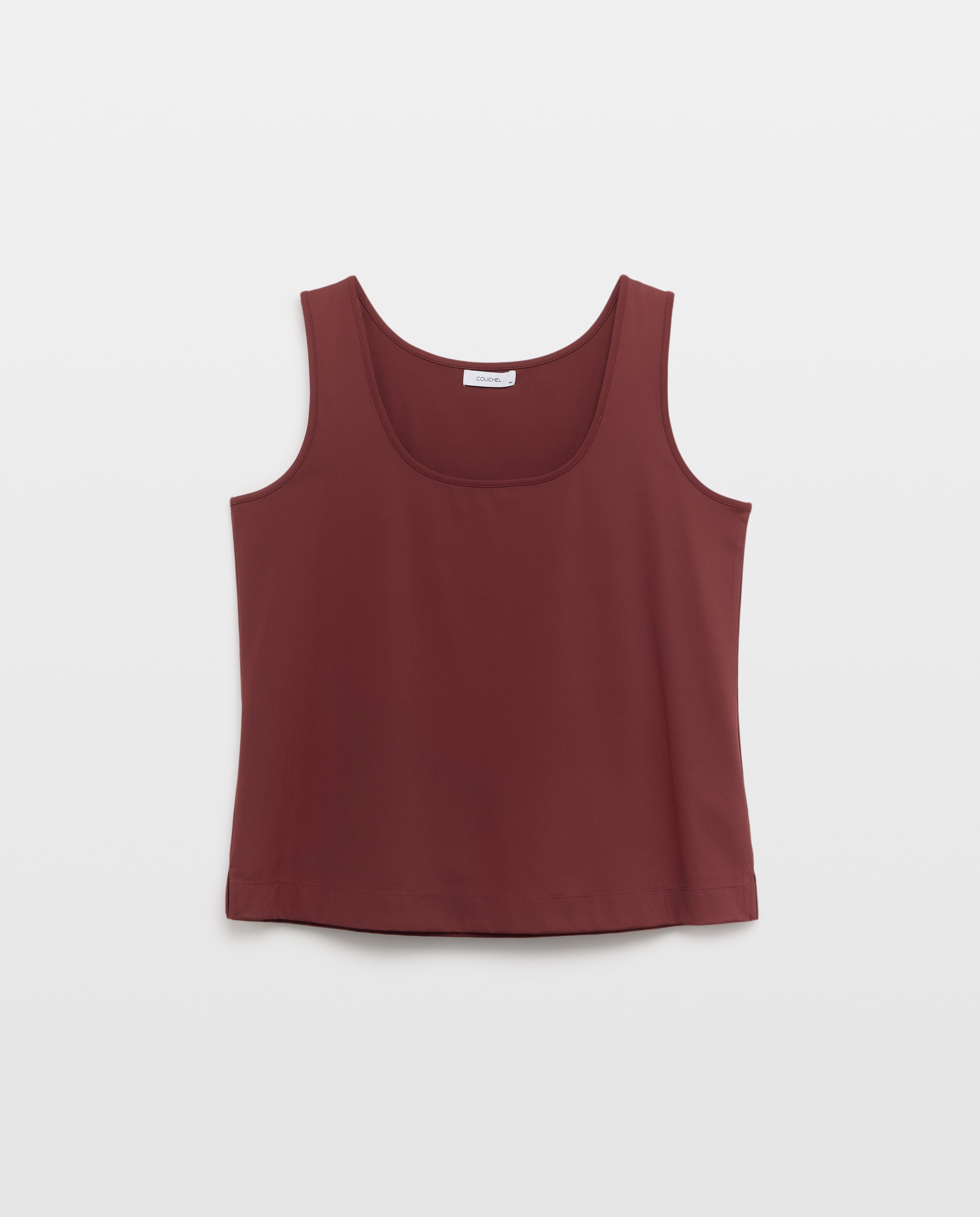 T-shirt Cred sem Mangas Bordeaux-4