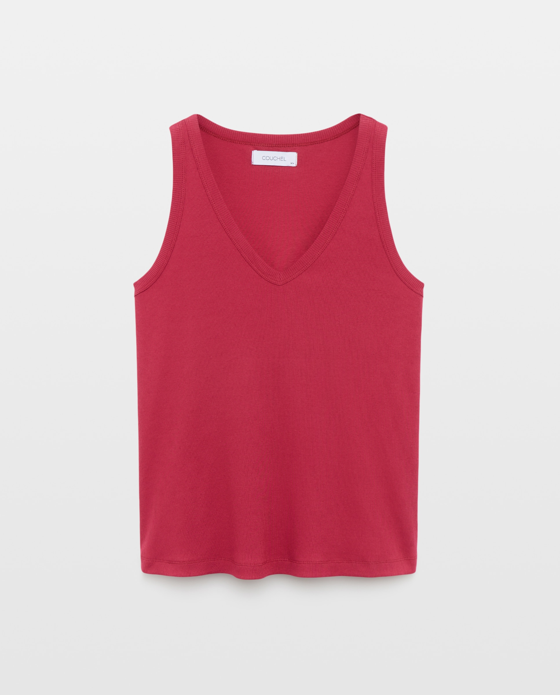 Camiseta sin mangas de mujer con cuello pico - Couchel - 200 Rosa 200 Rosa-4
