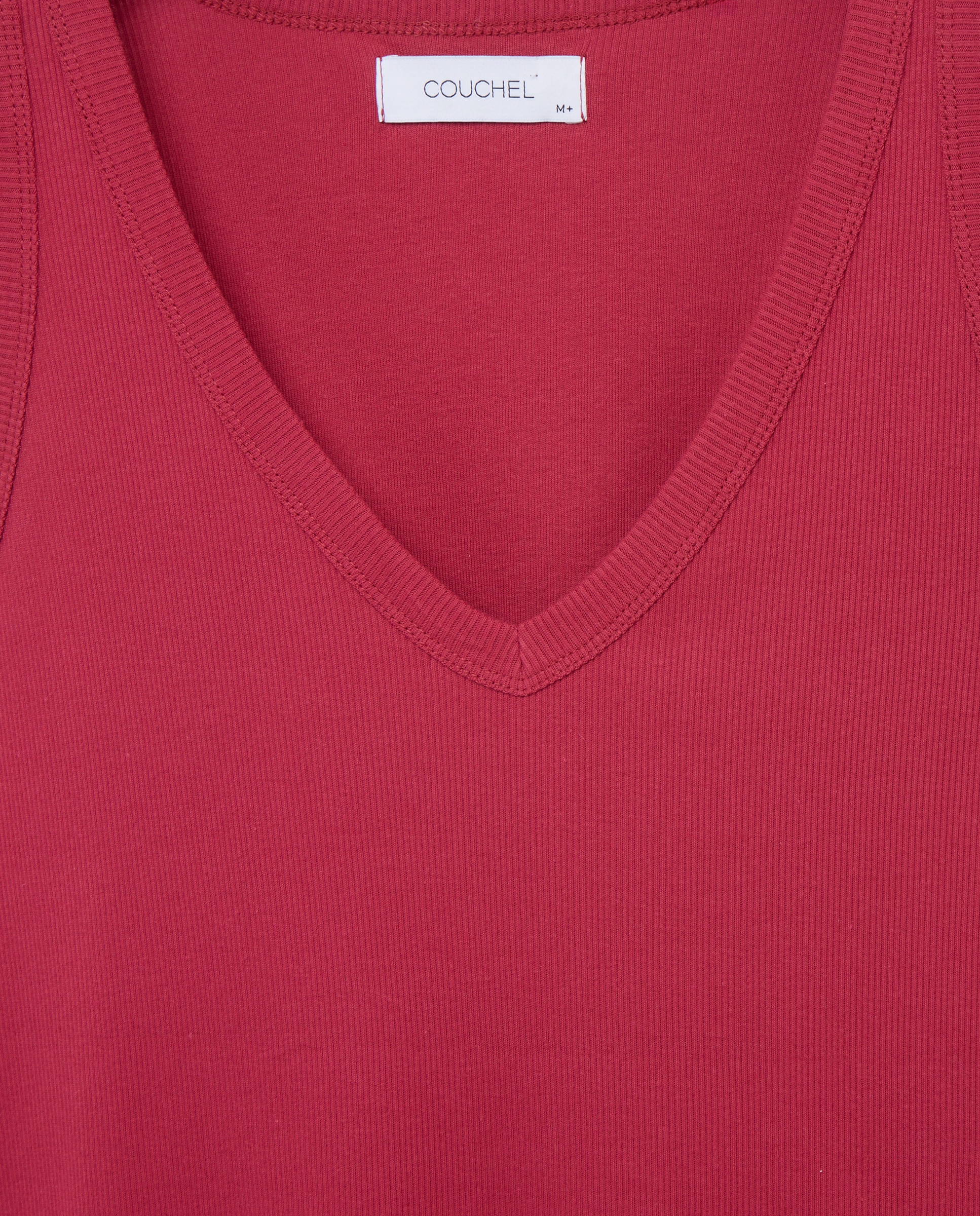 Camiseta sin mangas de mujer con cuello pico - Couchel - 200 Rosa 200 Rosa-5