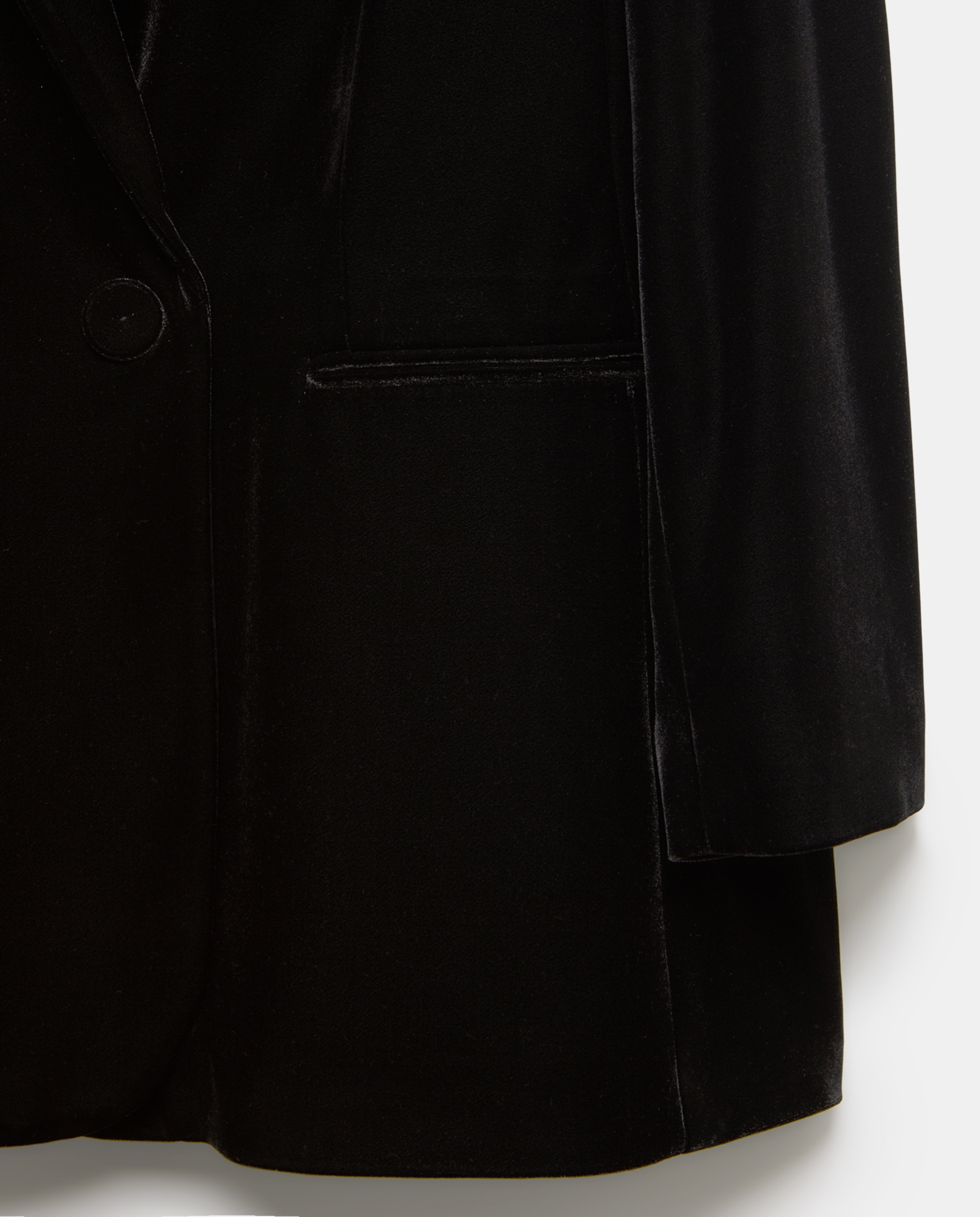 Blazer de mujer de terciopelo - Couchel - Negro Negro-5