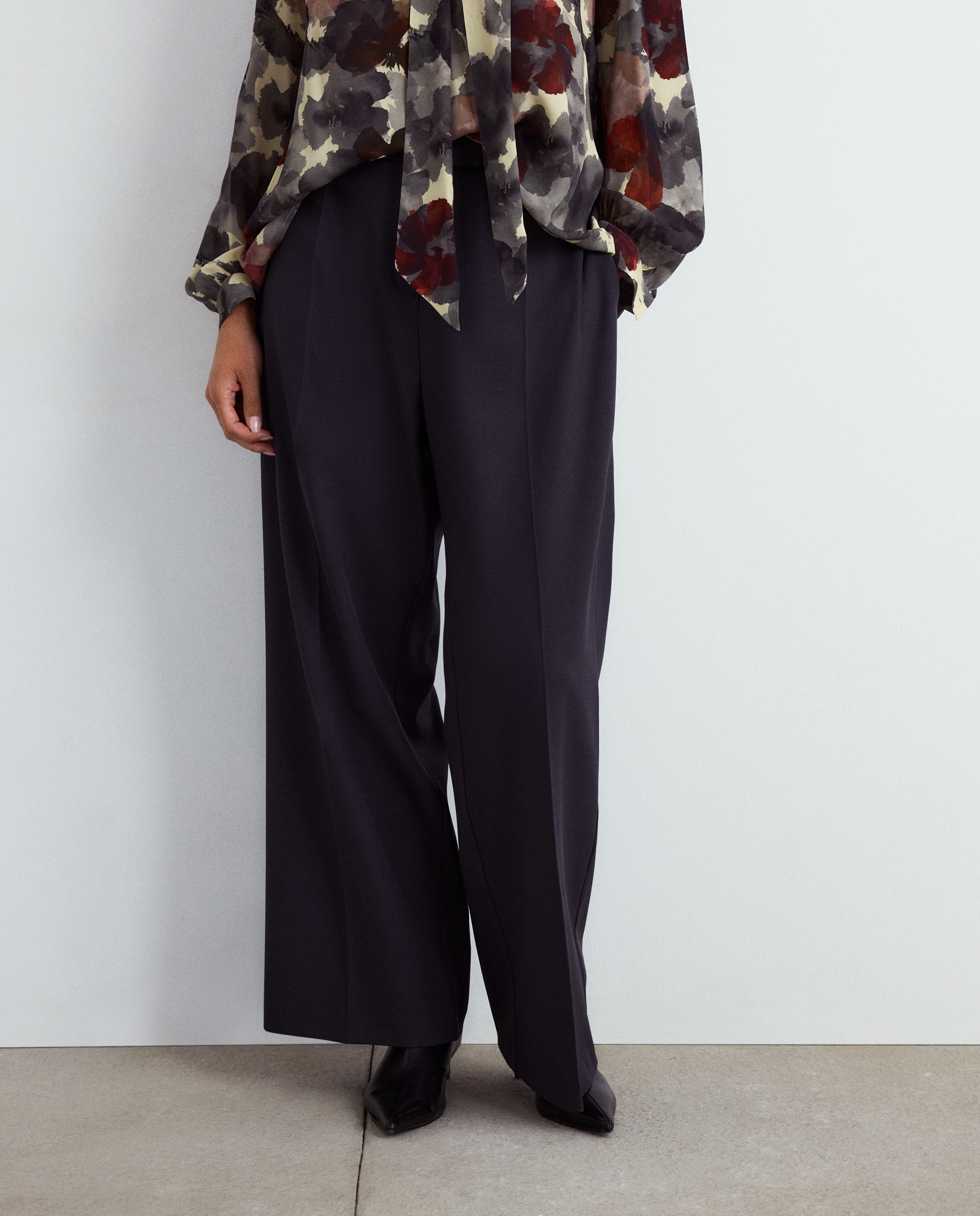 Calças Formais Largas 830 Antracite-2