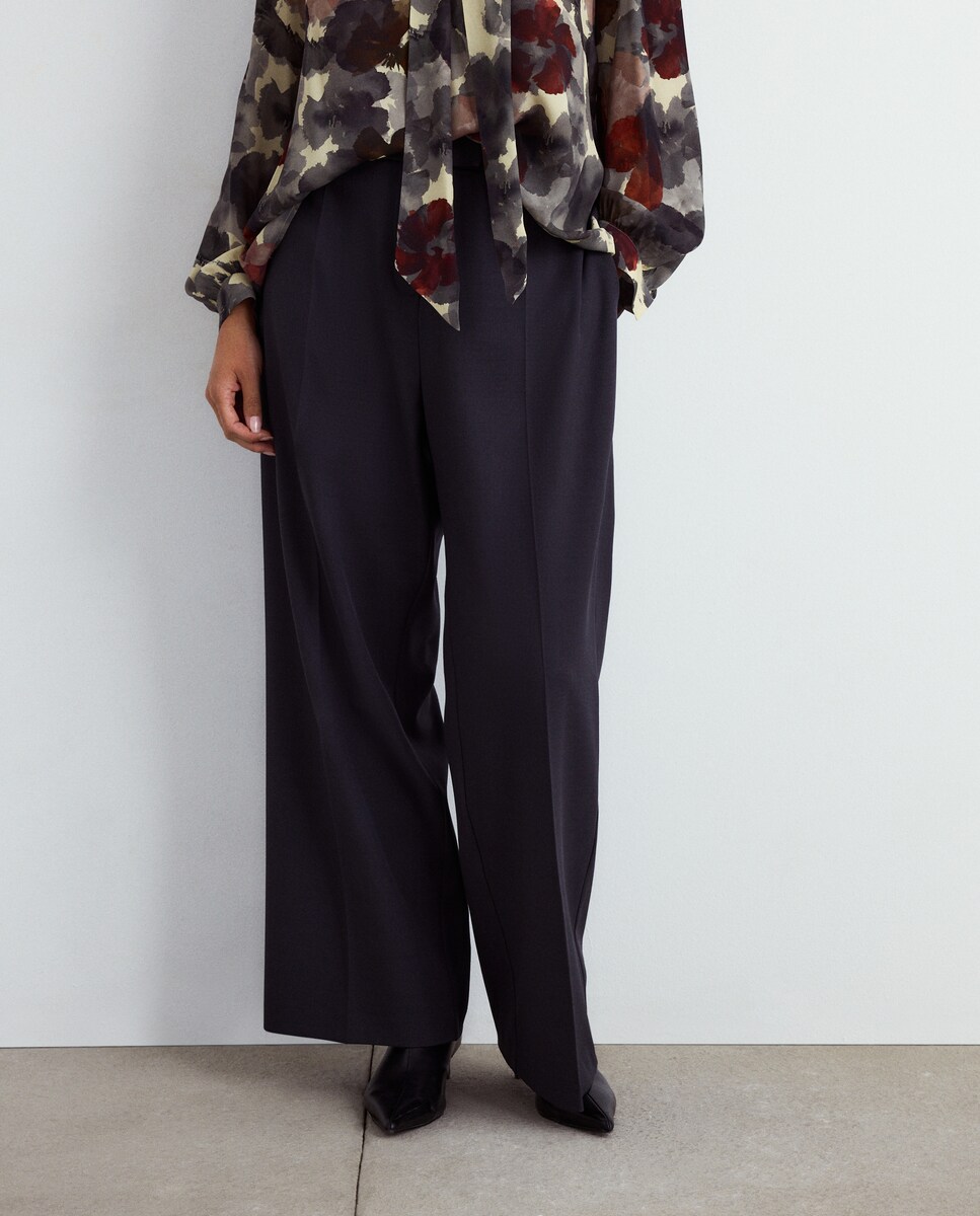 Calças Formais Largas 830 Antracite-2