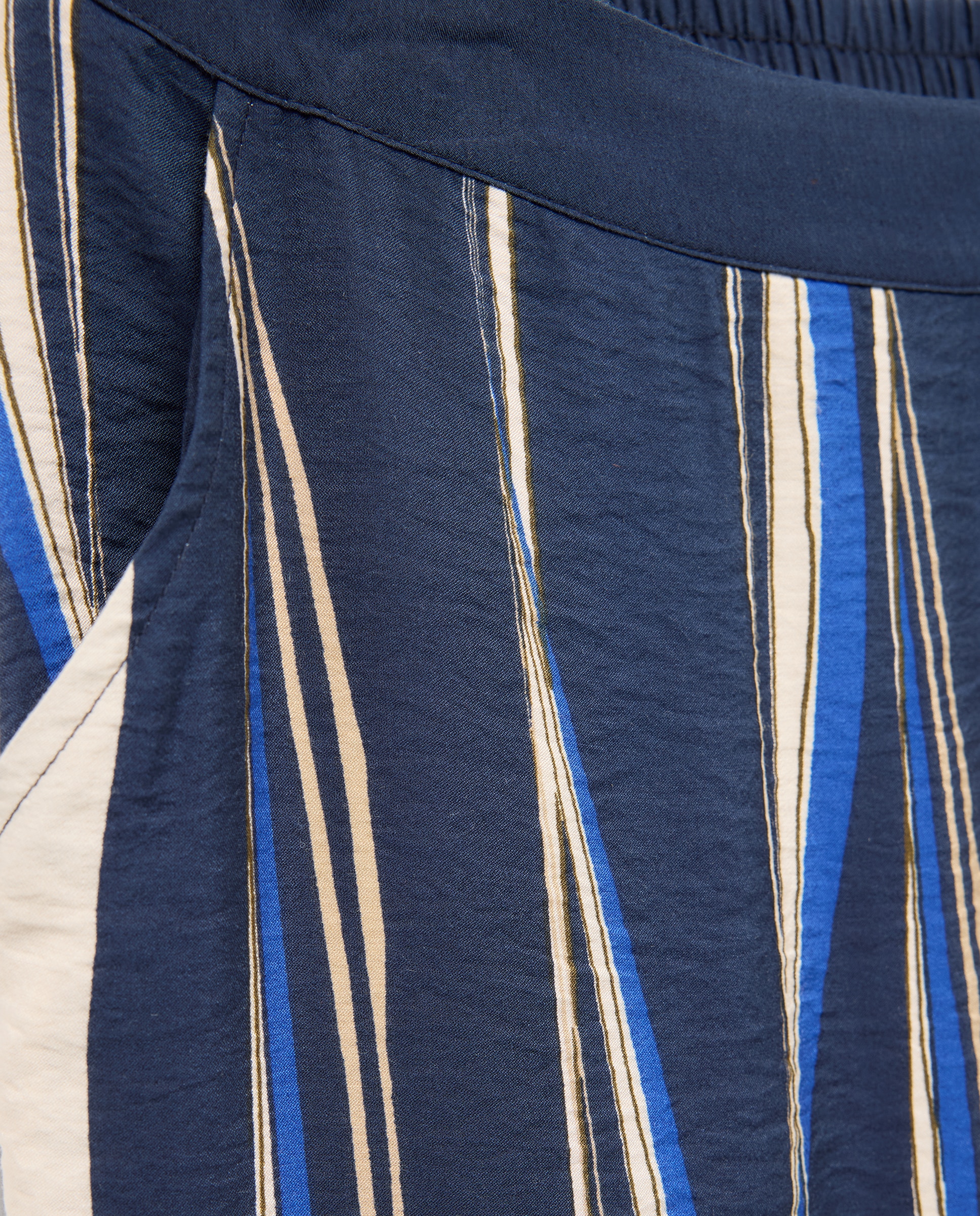Pantalón fluído estampado de mujer - Couchel - Azul Azul-6