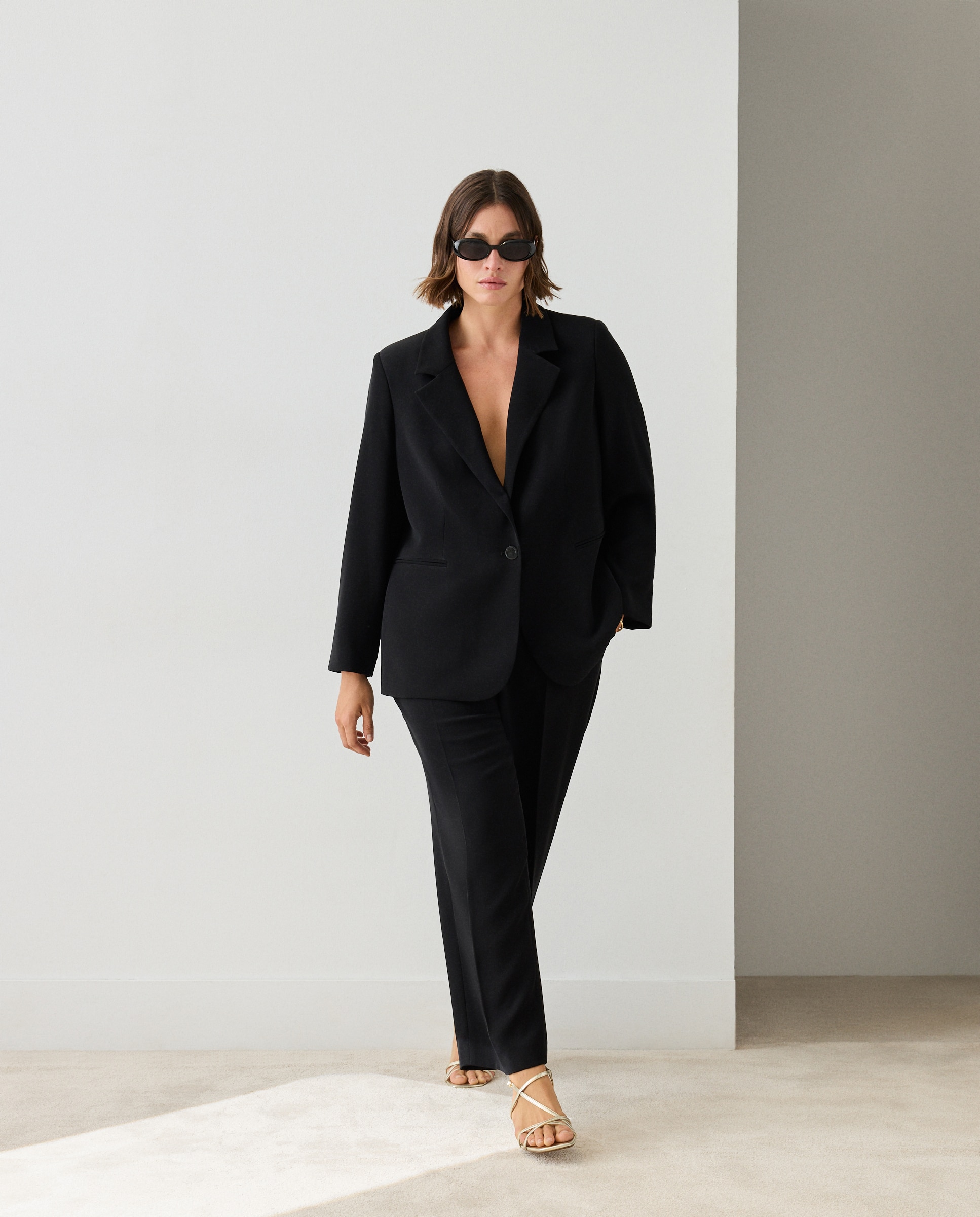 Imagen 0 de Pantalón mujer semipitillo Negro