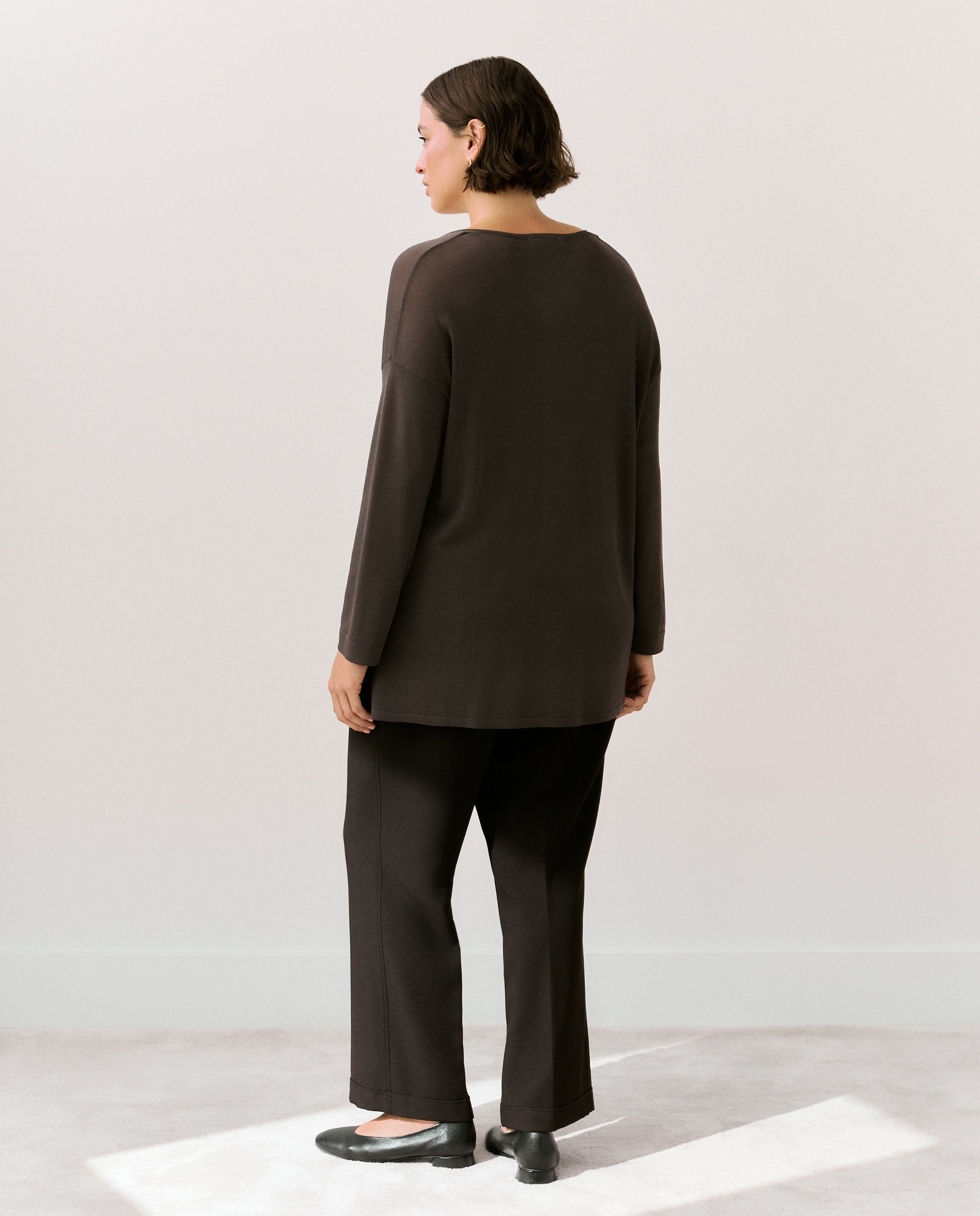 Camisola de Malha Lisa sem Mangas 830 Antracite-3