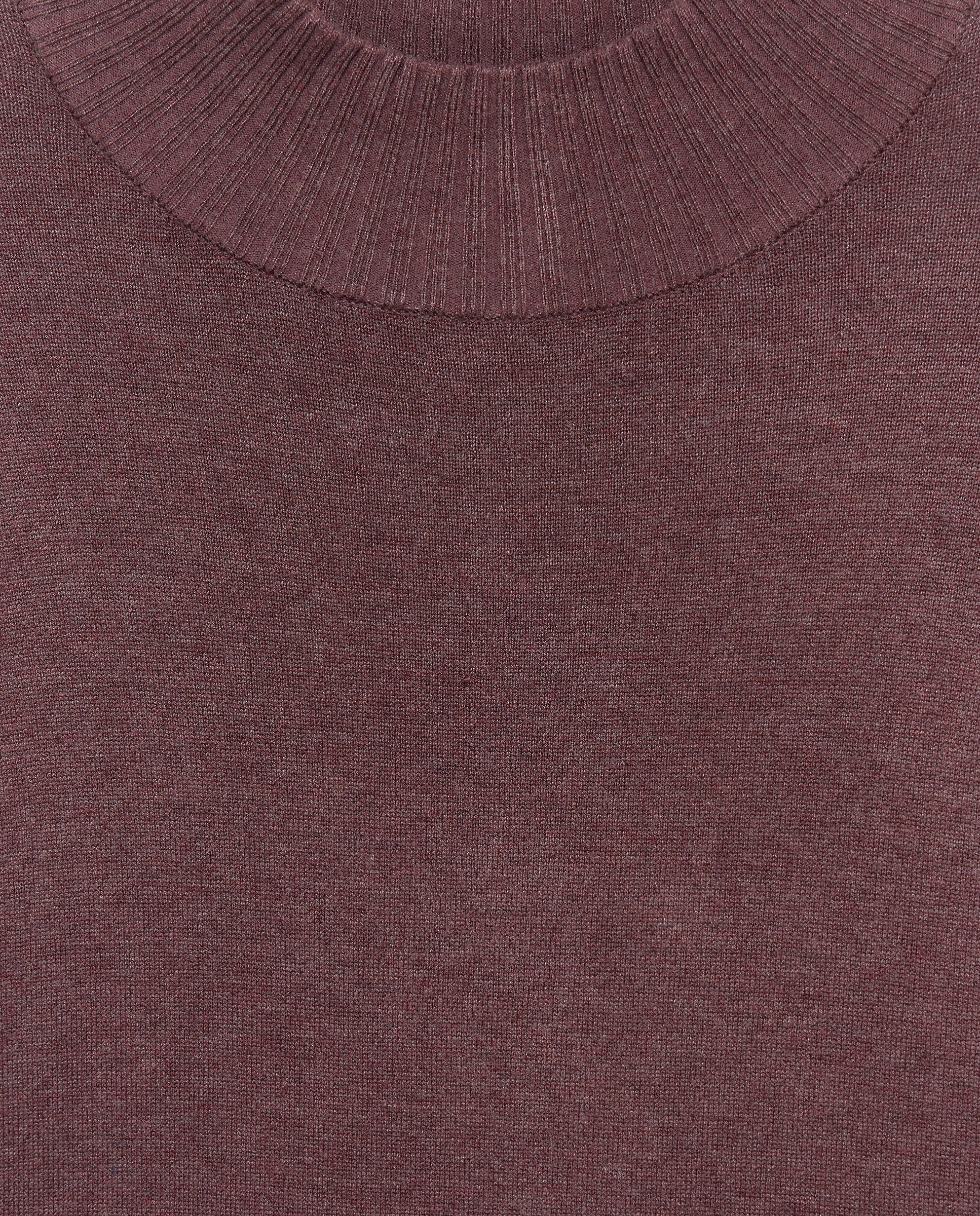 Camisola de malha com meia gola 291 Beringela-2