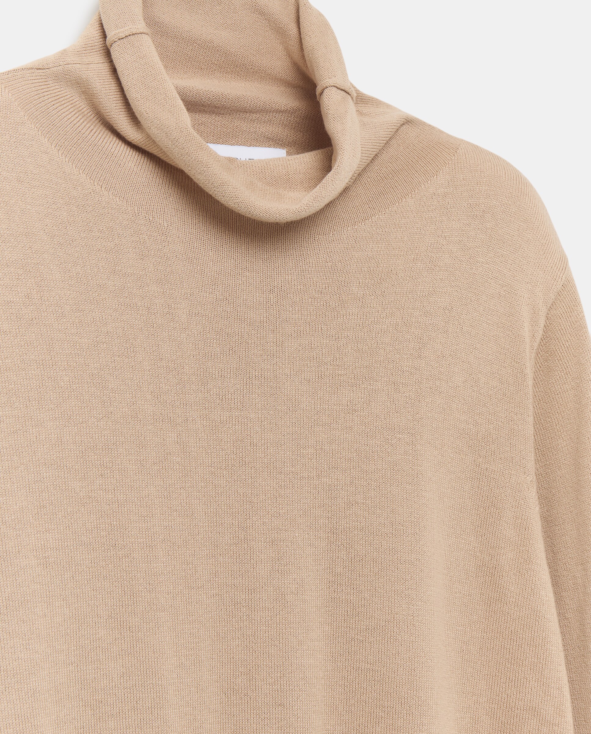 Camisola de Malha de Gola Alta Pegada 120 Cru-5