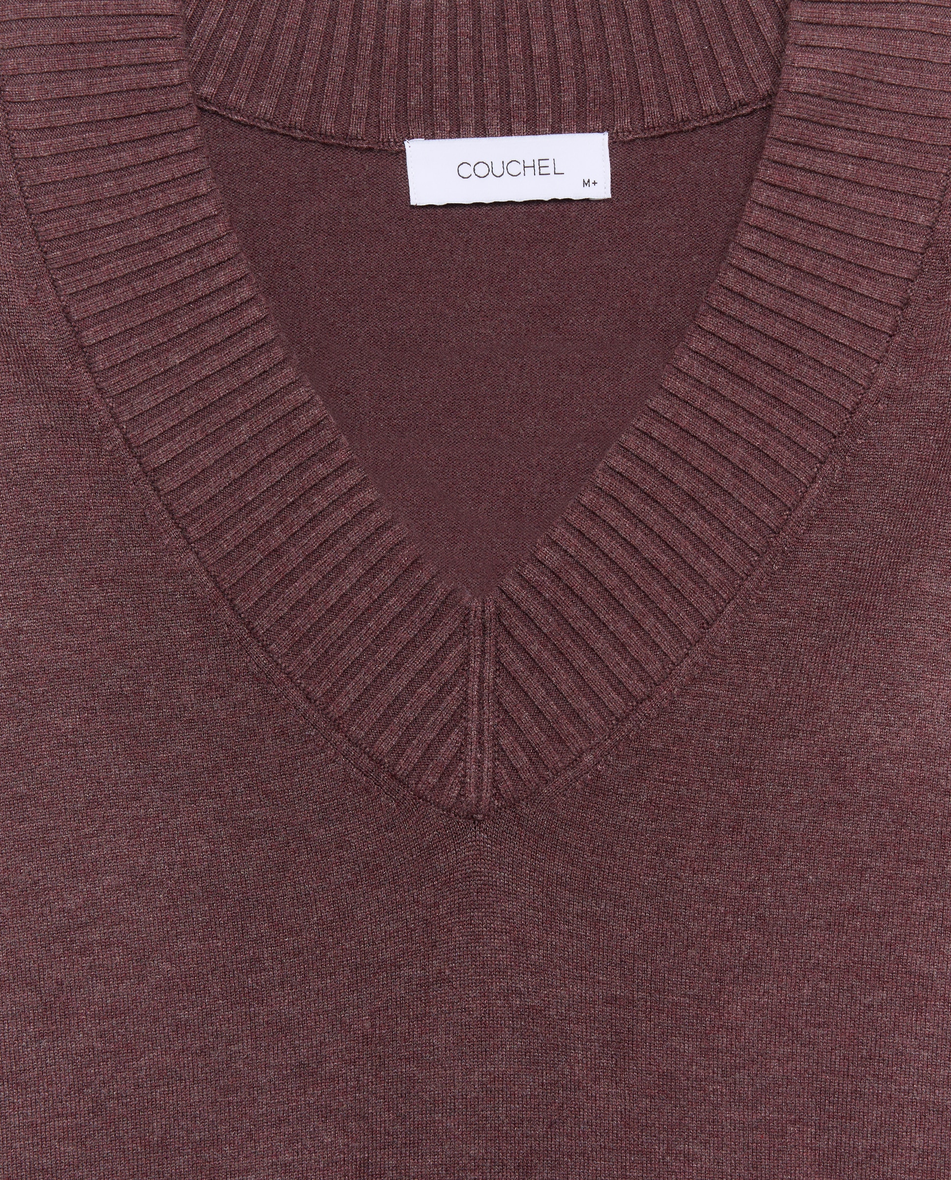 Camisola de malha de mulher com decote à barco 291 Beringela-2