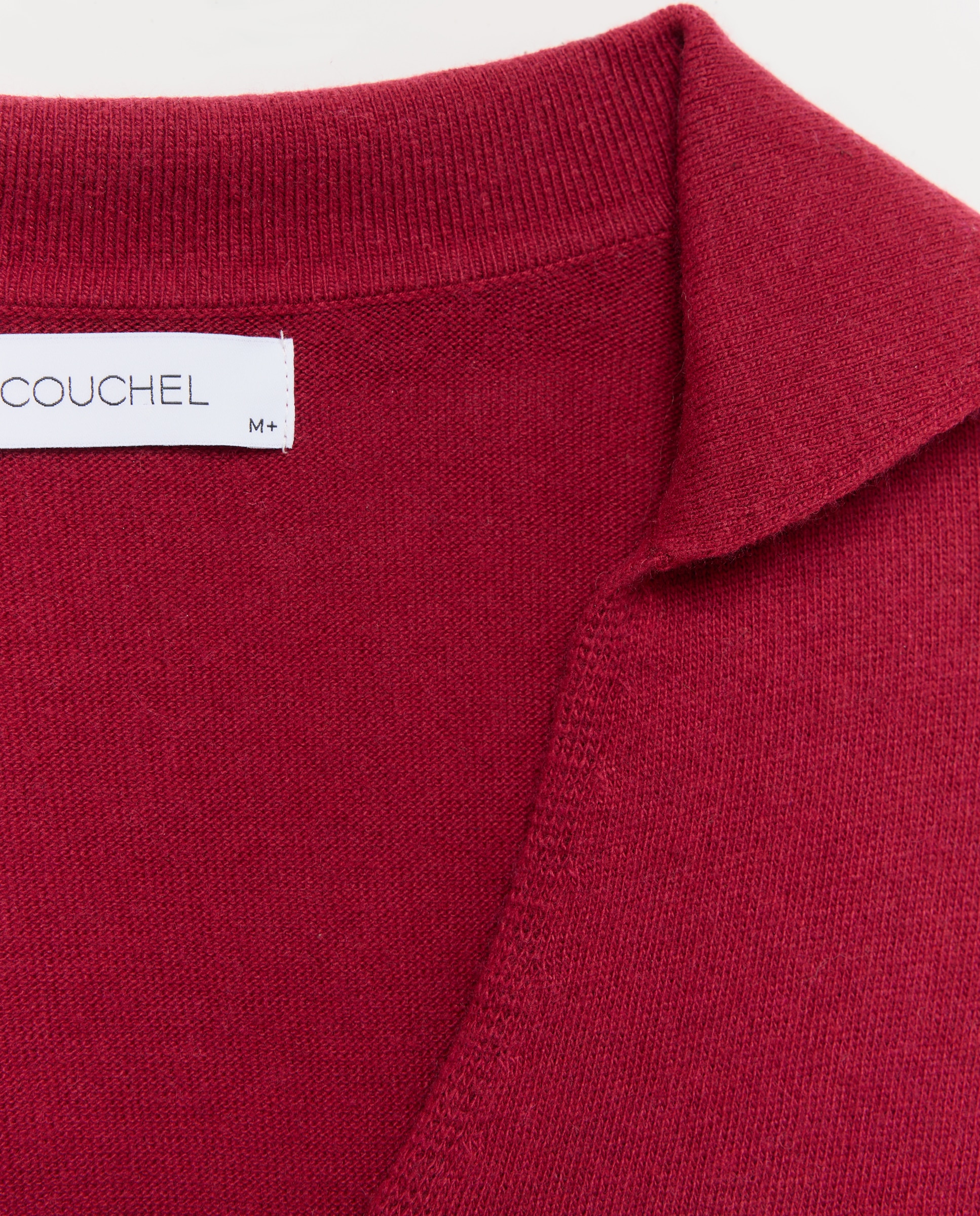 Jersey con lana de mujer con cuello polo - Couchel - 200 Rosa 200 Rosa-5