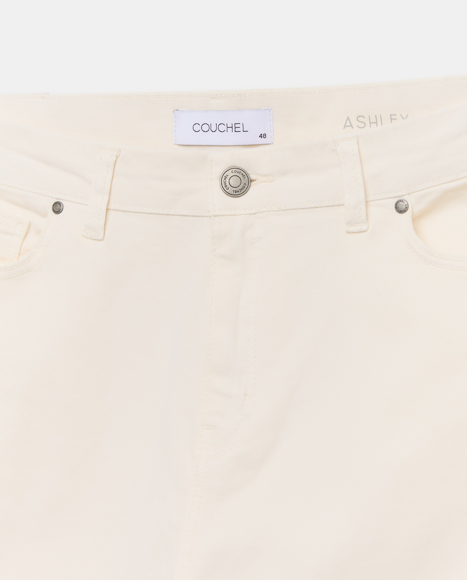 Calças Push-Up com Cinco Bolsos 120 Cru-6