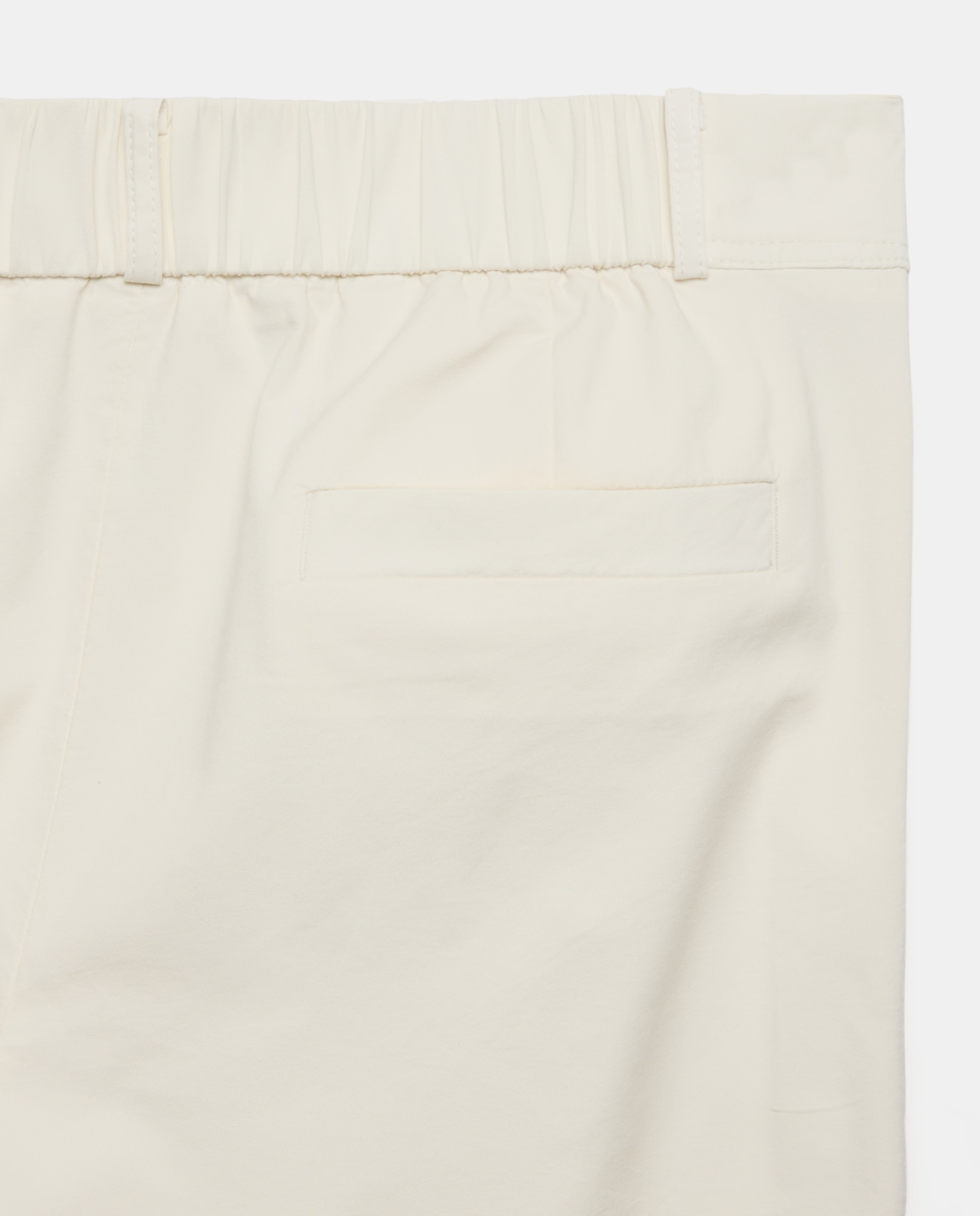 Pantalón ancho de algodón de mujer - Couchel - 530 Verde oscuro Blanco roto-6