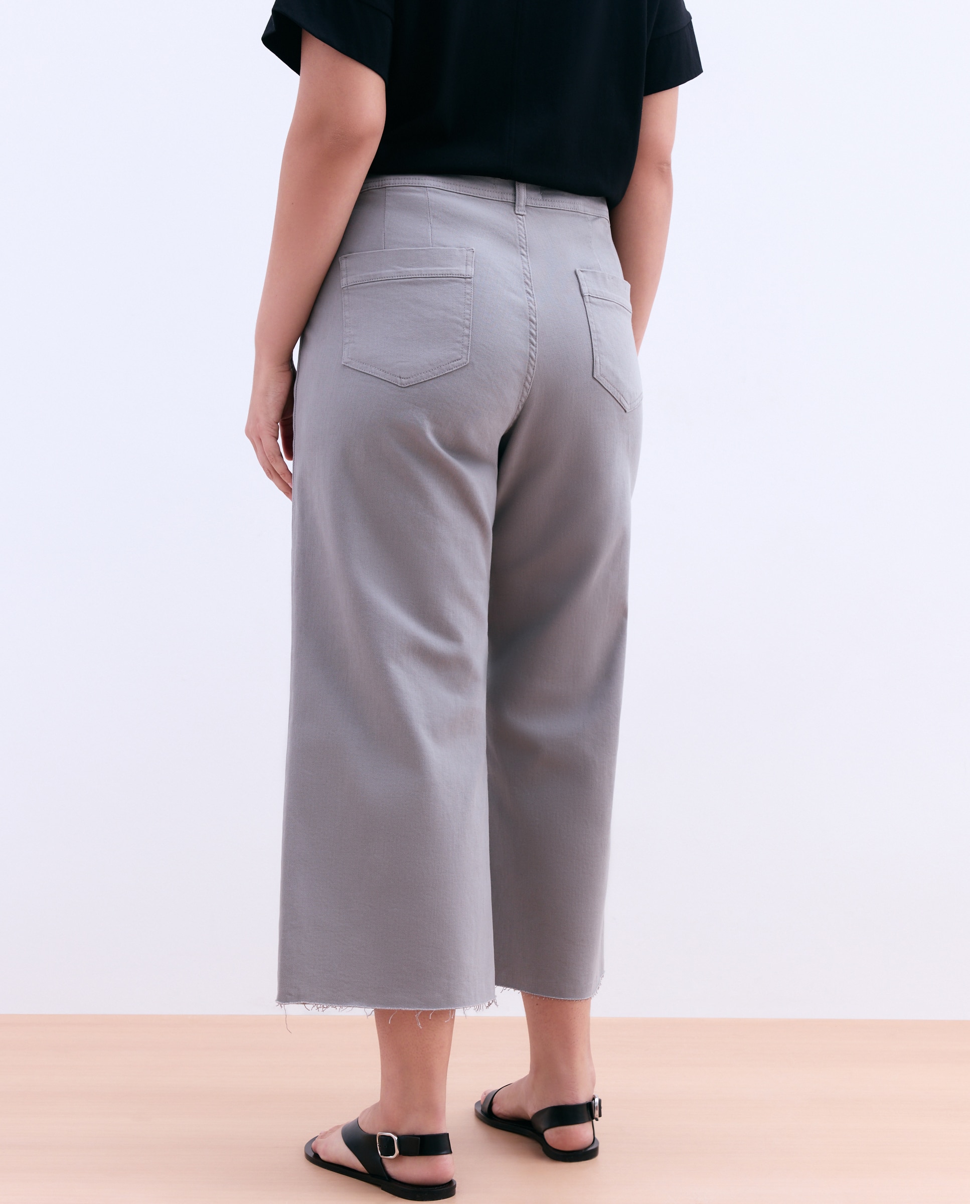 Vaquero culotte de mujer - Couchel - 820 Gris medio 820 Gris medio-3