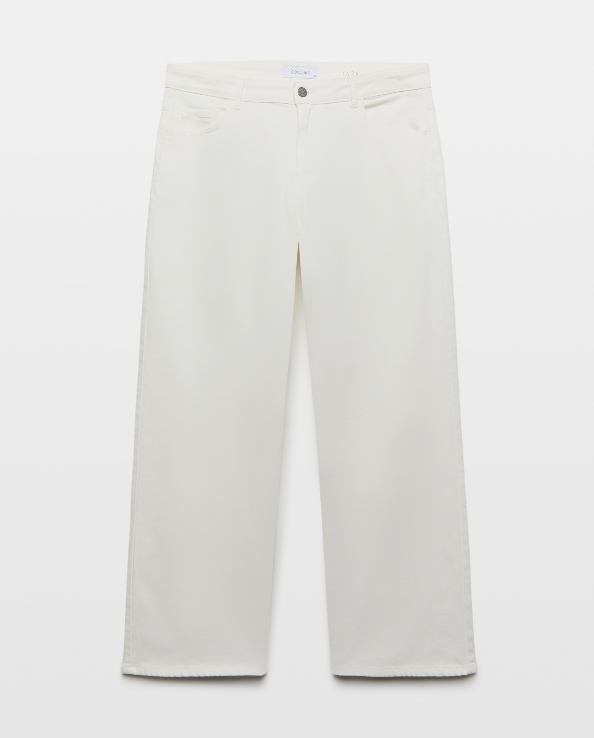 Pantalón wide leg - Couchel - 120 Crudo 120 Crudo-5