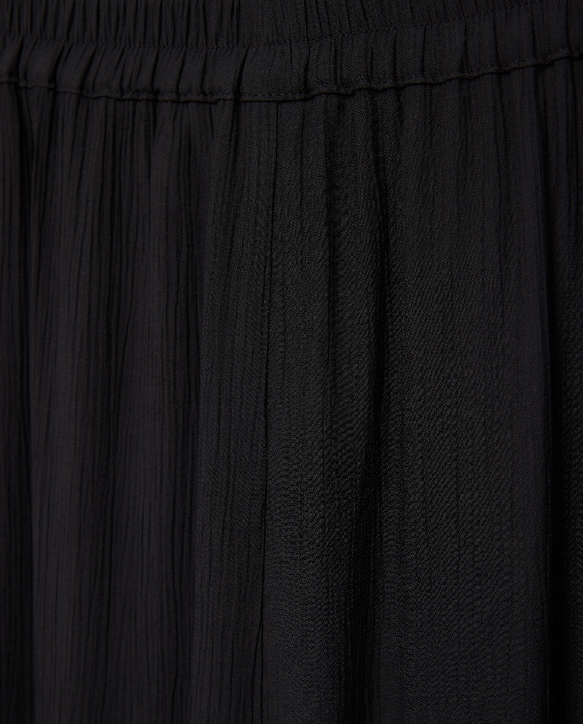 Pantalón fluido de mujer efecto arrugado - Couchel - Negro Negro-5
