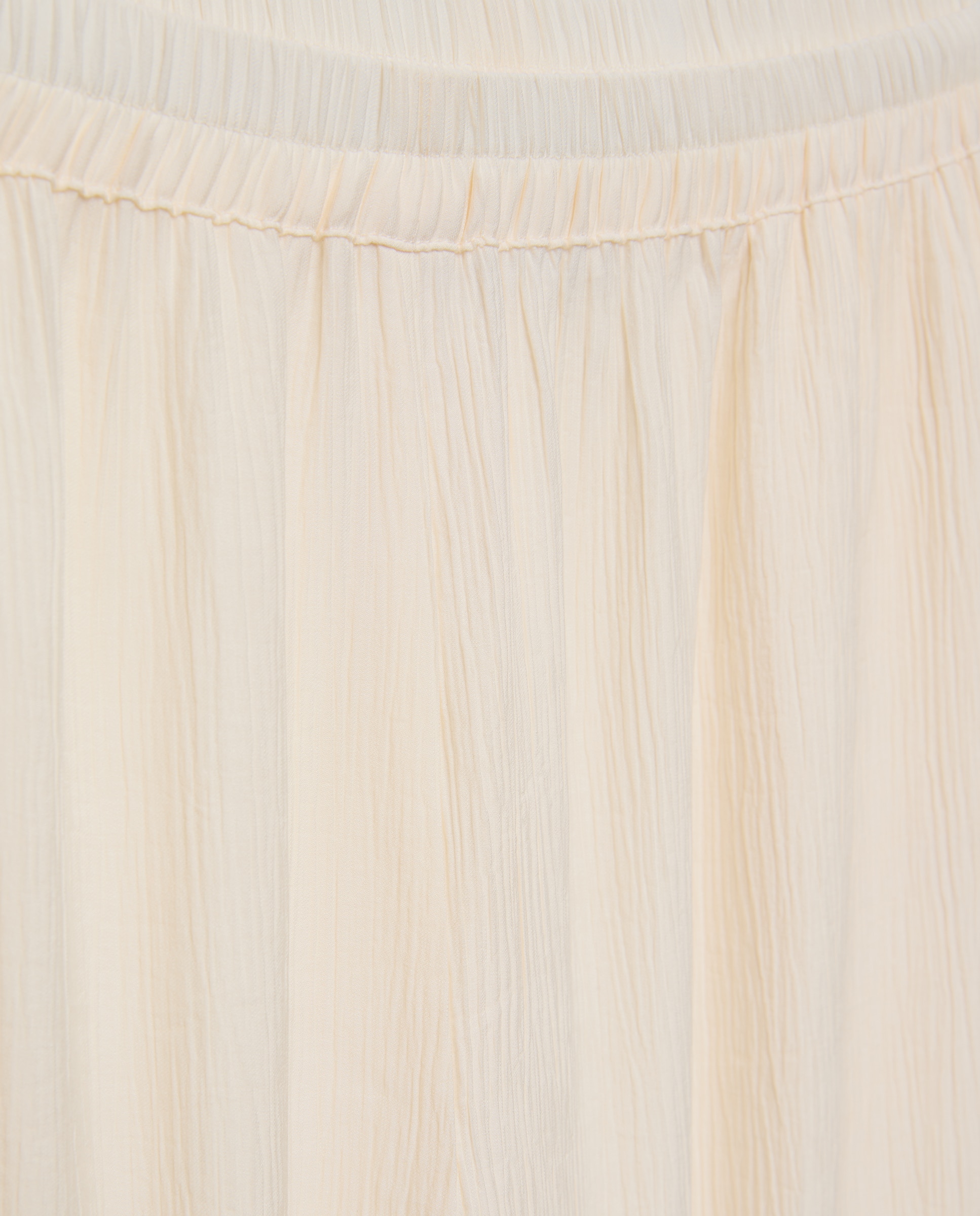 Pantalón fluido de mujer efecto arrugado - Couchel - Blanco roto Blanco roto-5