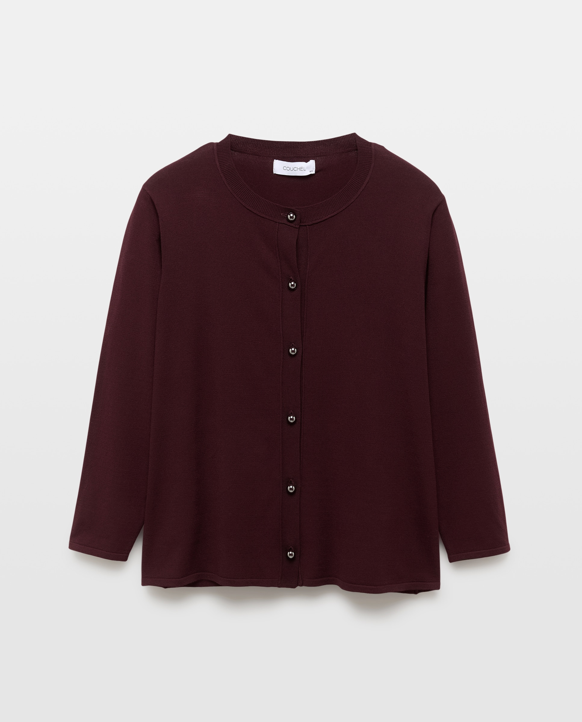 Cardigan de Viscose Liso 291 Beringela-6
