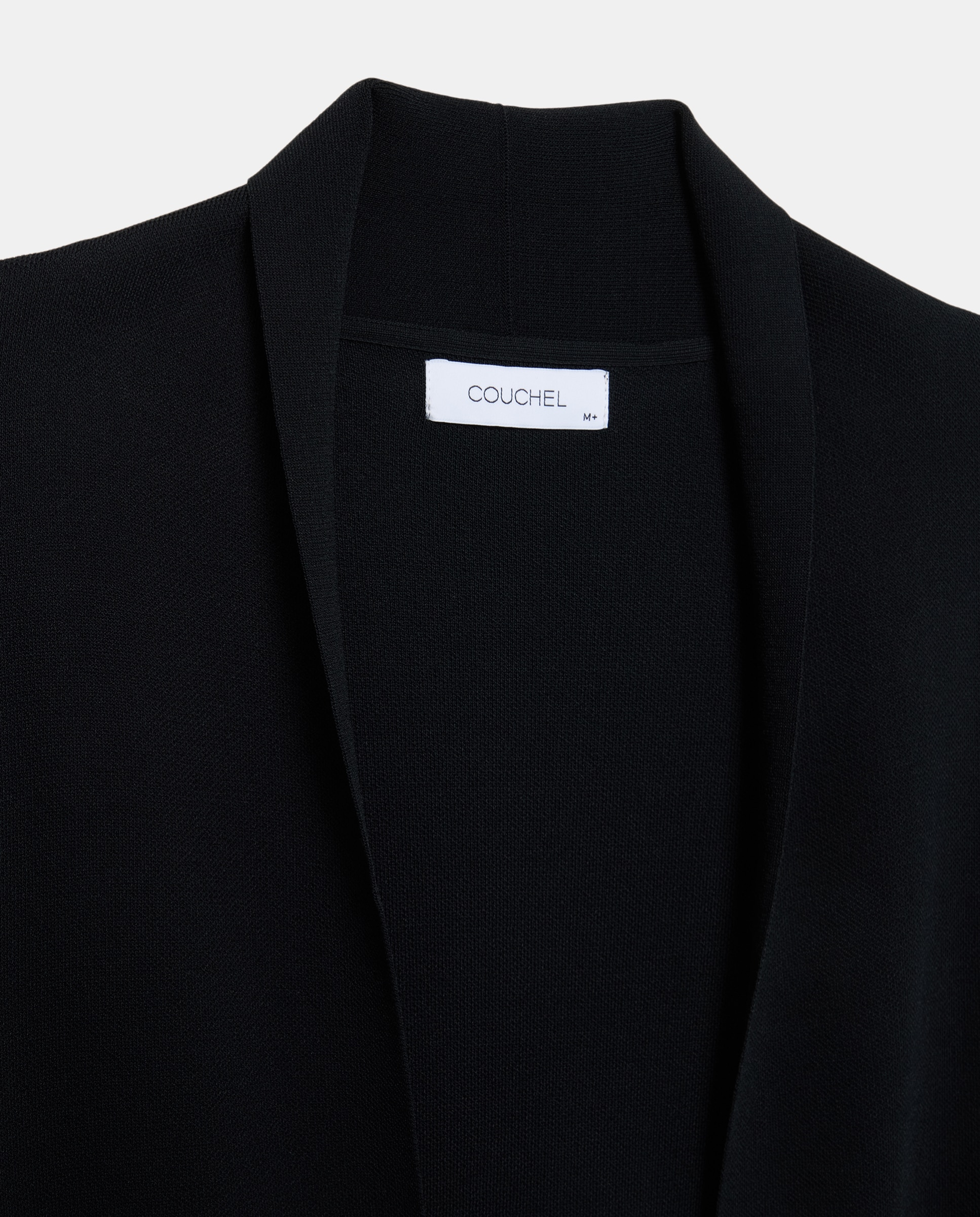 Imagen 6 de Chaqueta de mujer en punto milano - Couchel - Negro Negro
