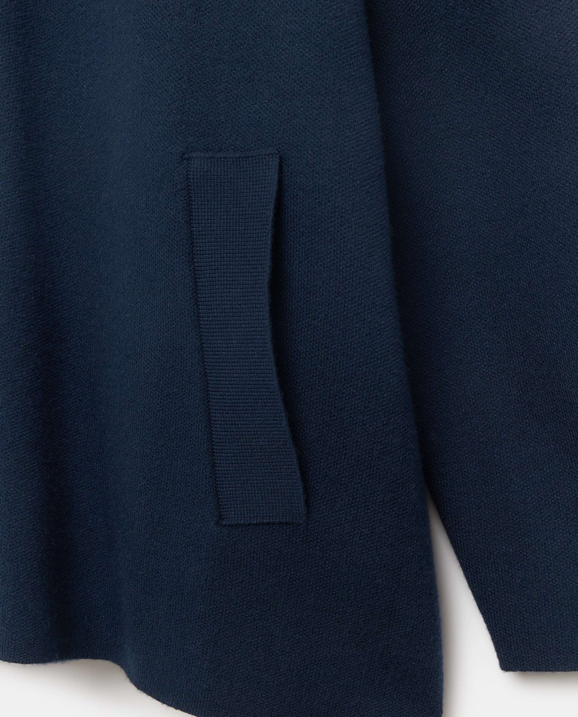 Cardigan de Malha com Fecho de Correr Azul-marinho-6