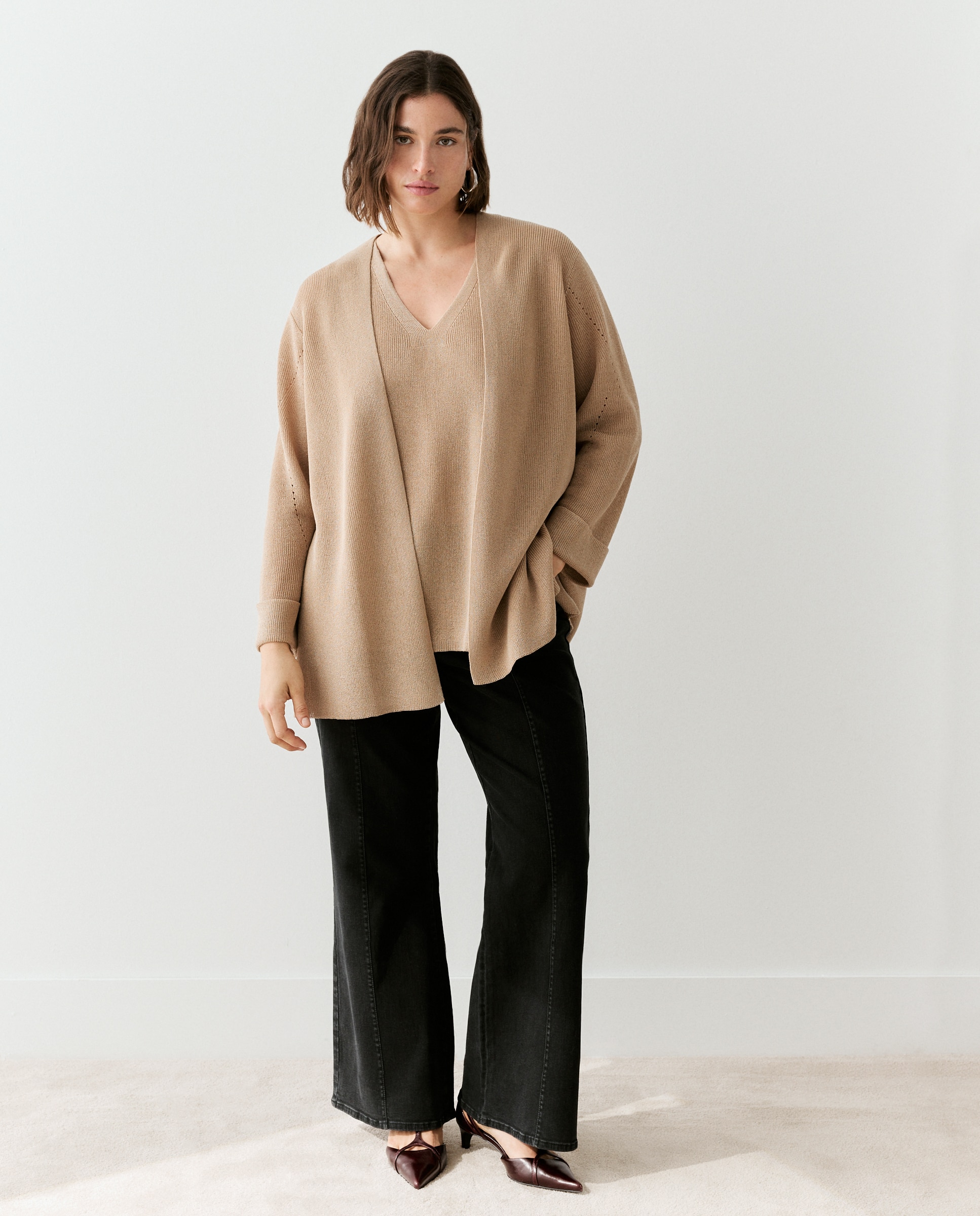 Imagen 1 de Chaqueta lisa de manga larga de mujer - Couchel - 390 Oro 390 Oro