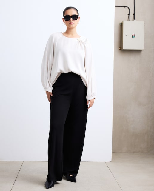 Imagen 0 de Pantalón de mujer de punto fluido