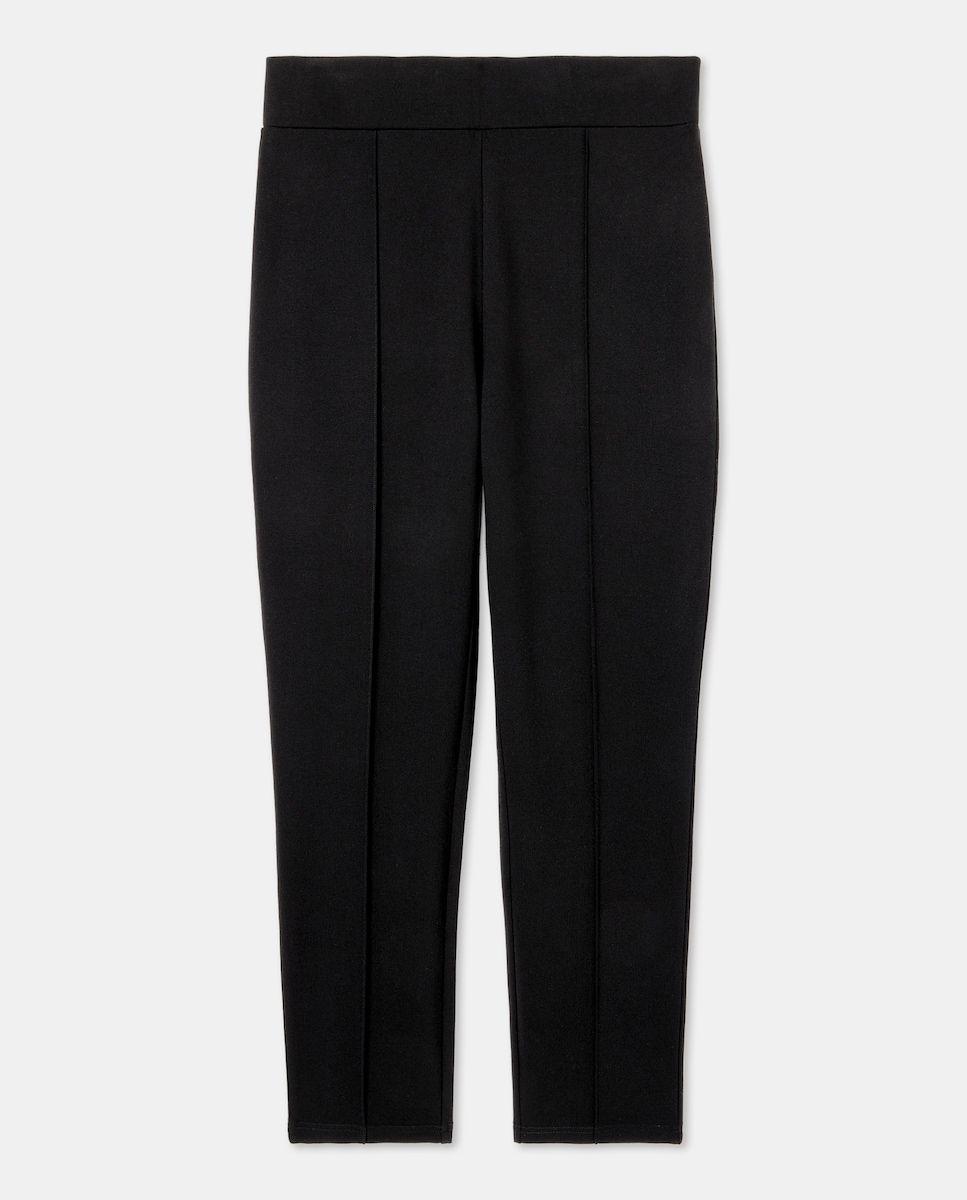 Calças de Malha Roma Preto-5