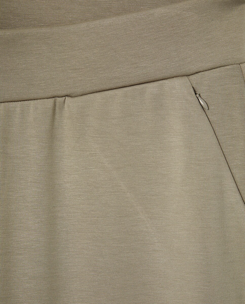 Calças de Malha Bege-6