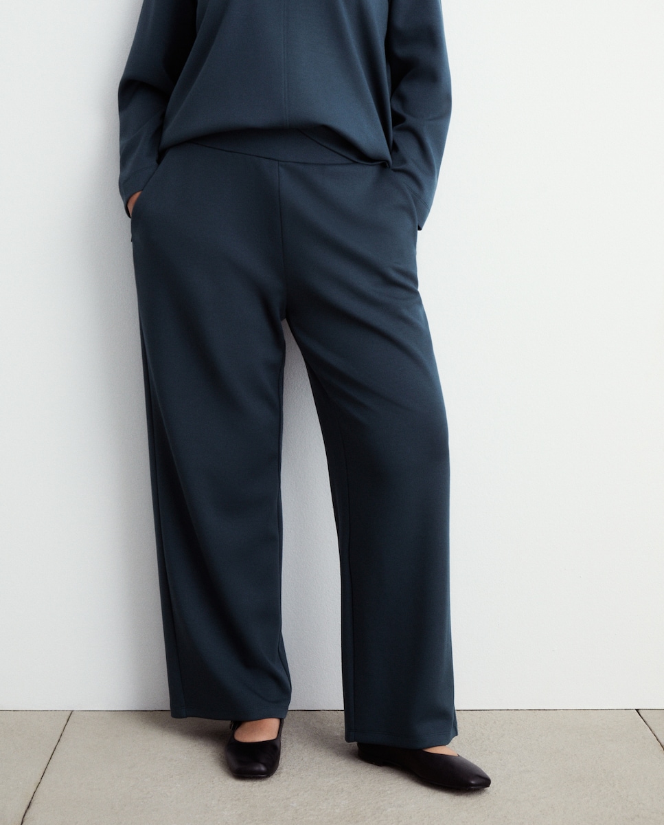 Calças de Malha Verde-2