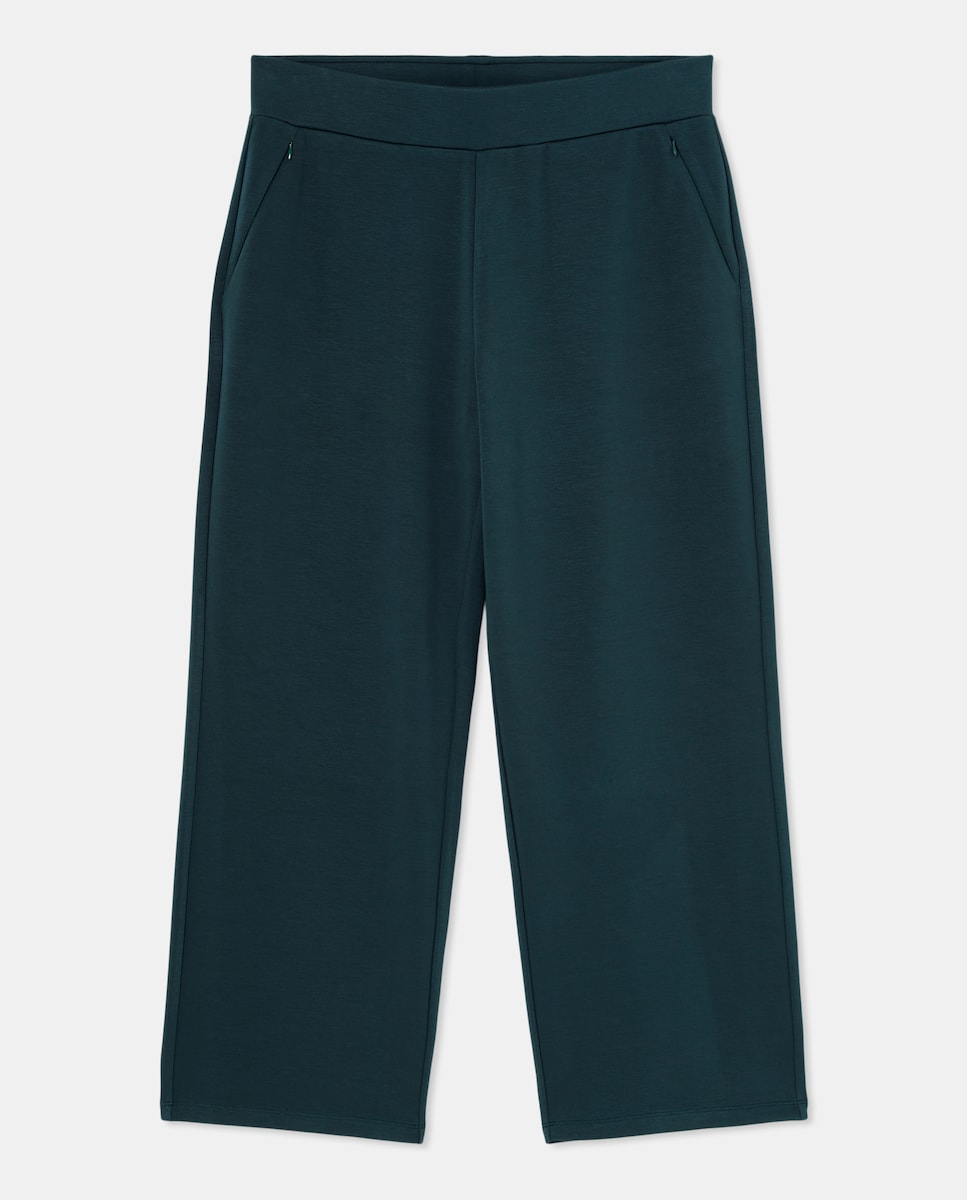 Calças de Malha Verde-4