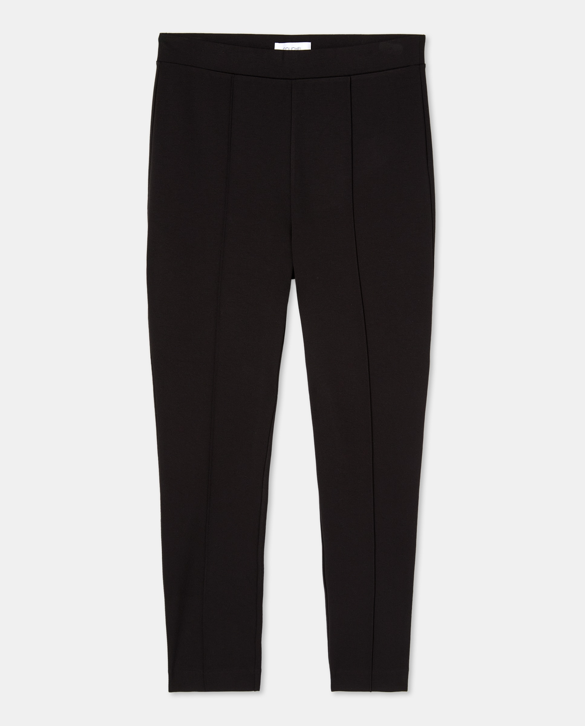 Leggins de punto lisos de mujer - Couchel - Negro Negro-4