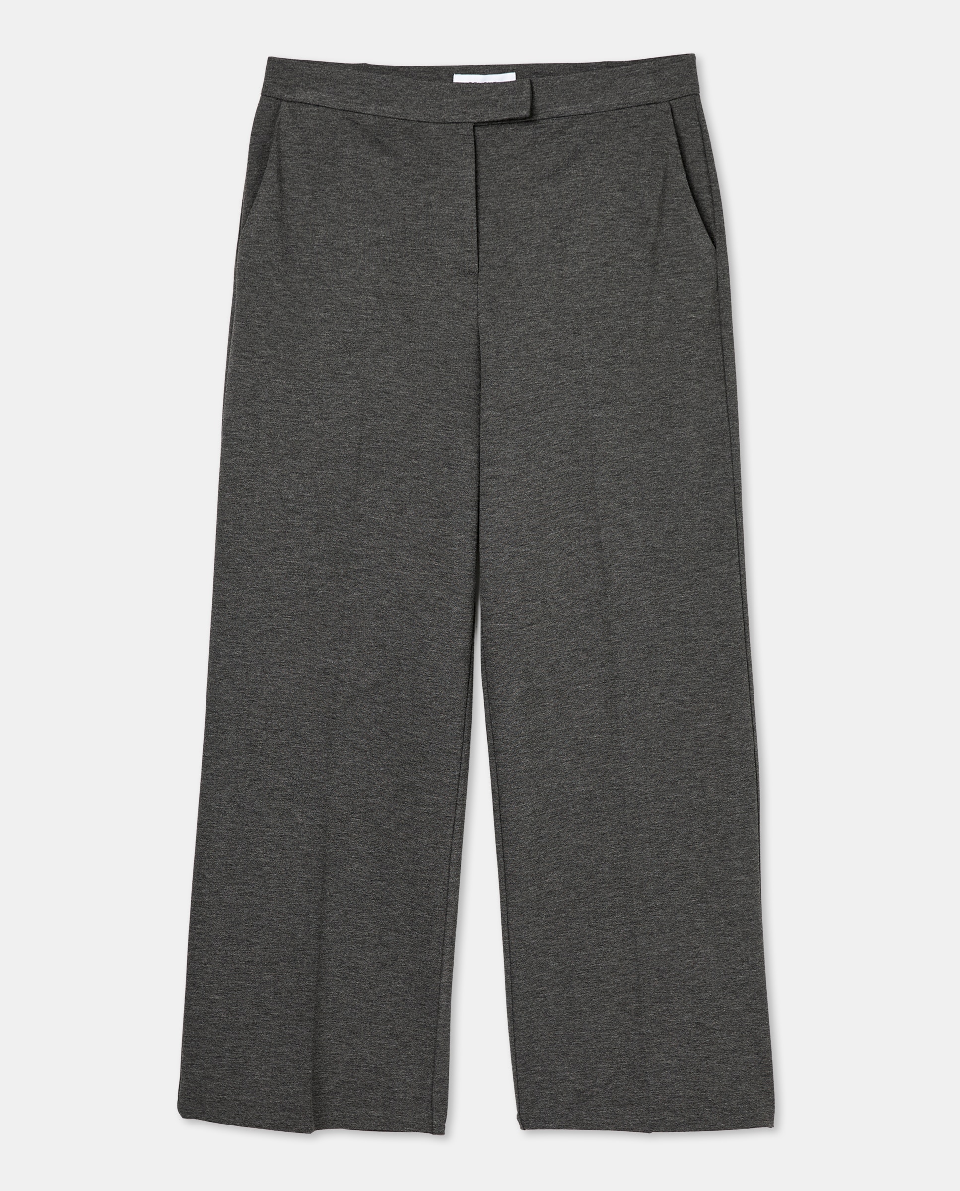 Calças largas de malha Cinzento-escuro-5