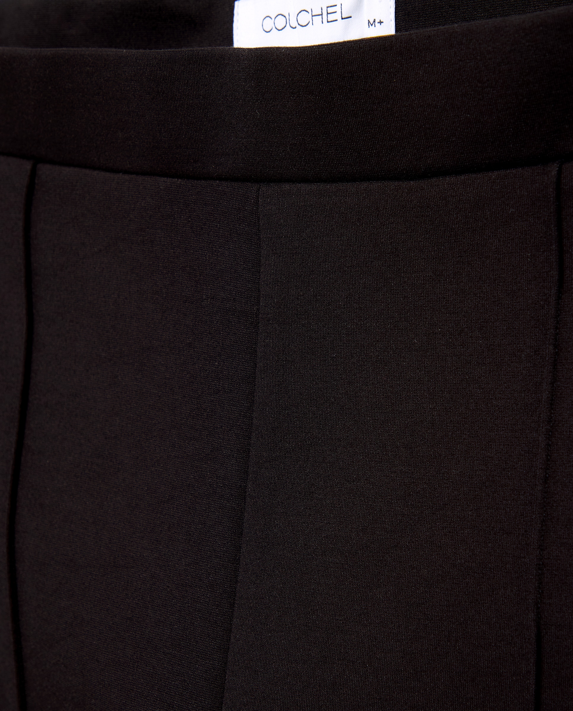 Calças de Malha Roma Tipo Leggings Preto-5