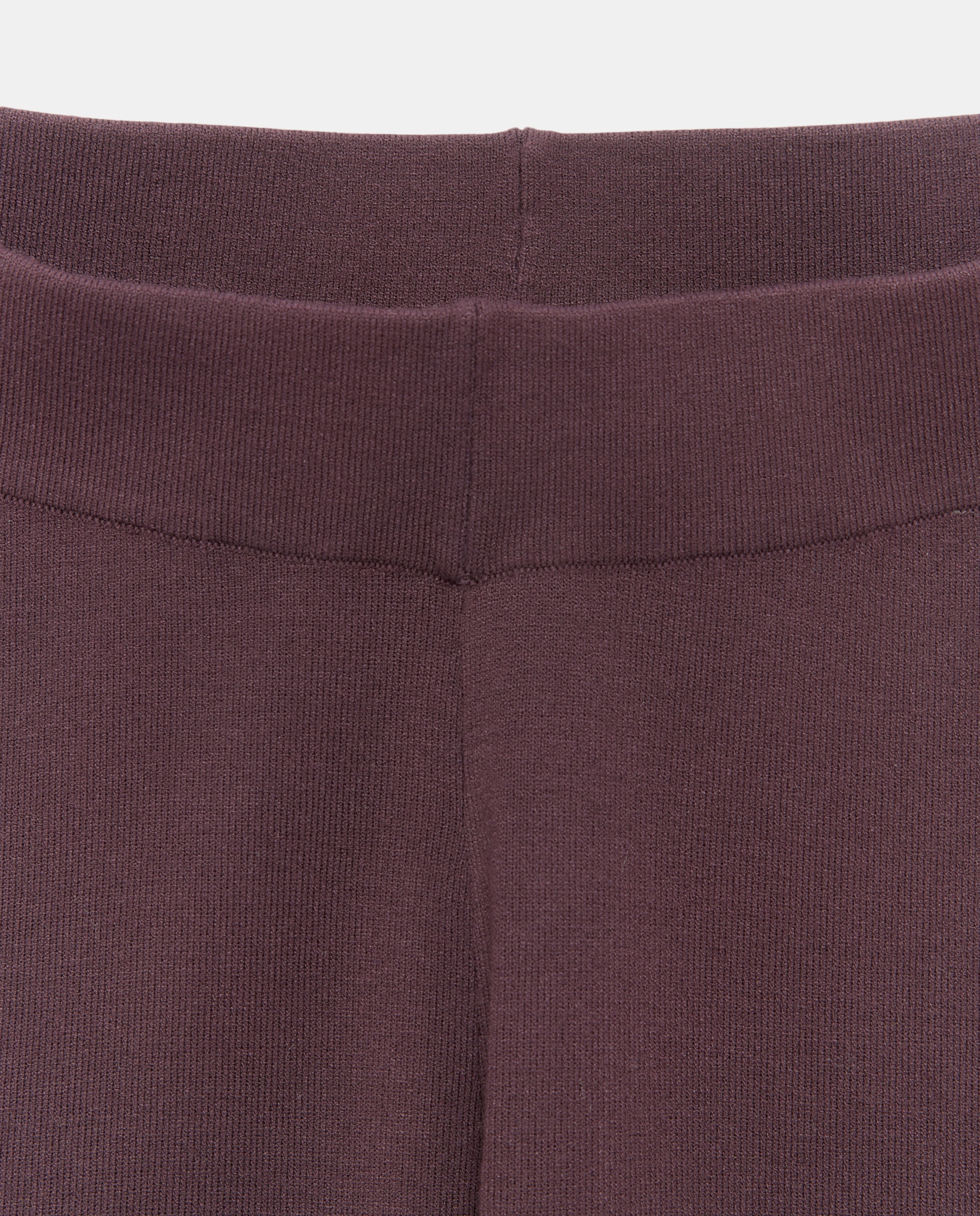 Pantalón ancho de mujer tricot - Couchel - Burdeos Burdeos-5