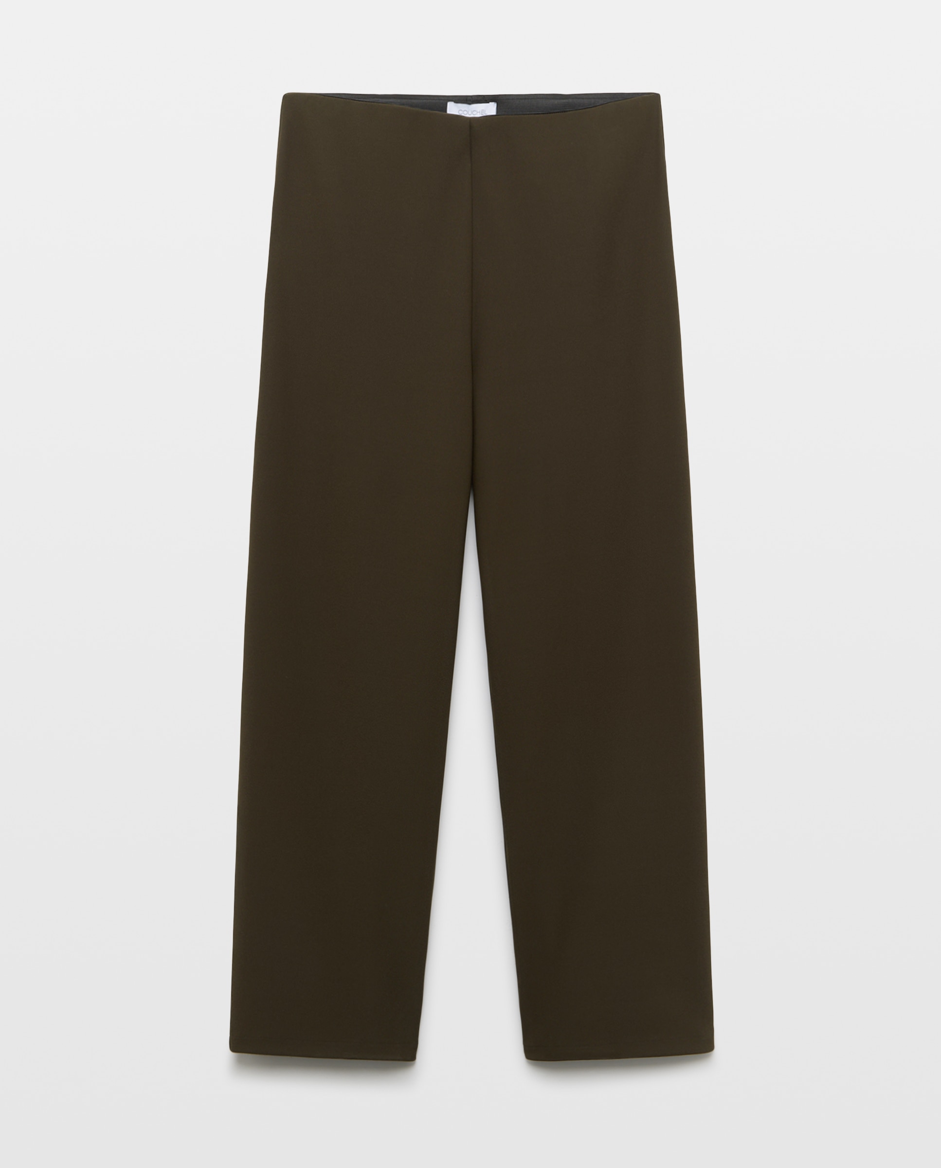 Pantalón de mujer de punto sostenido - Couchel - Burdeos Burdeos-4