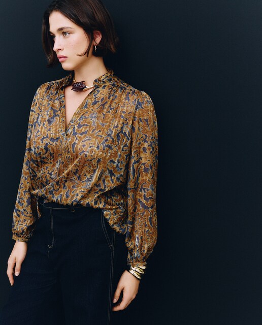 Imagem 0 de Blusa de Manga Comprida Estampada