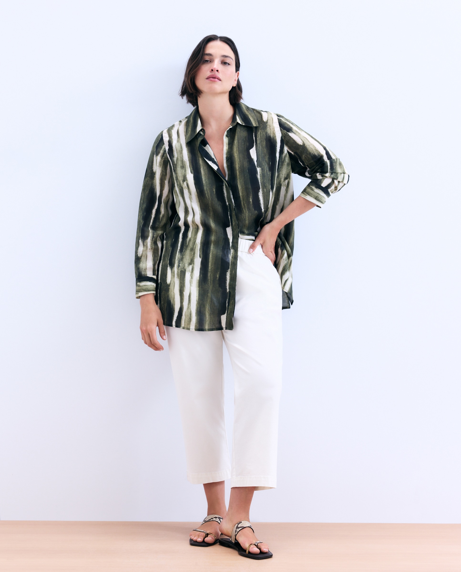 Blusa de Manga Comprida Tie Dye Verde-2