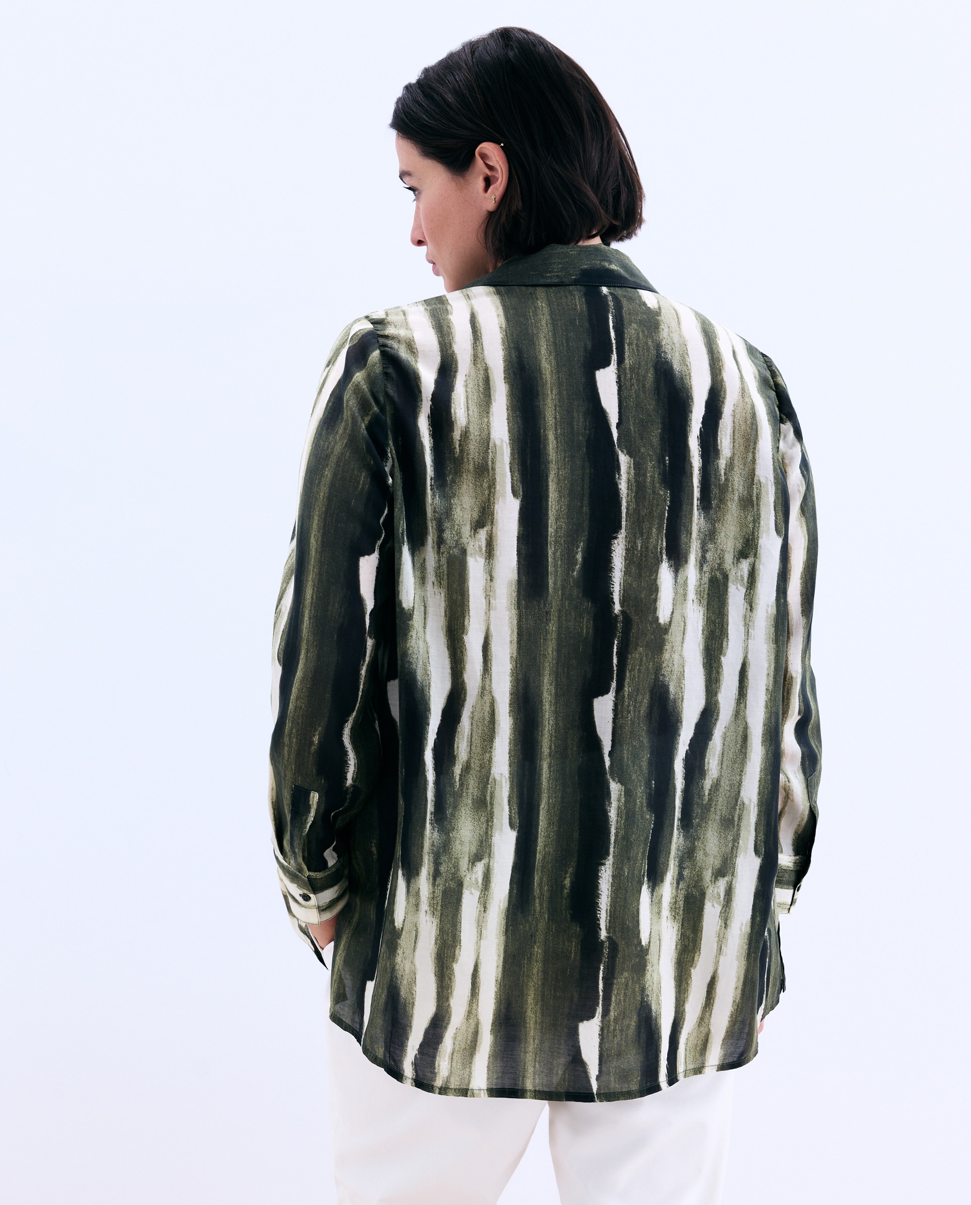 Blusa de Manga Comprida Tie Dye Verde-3