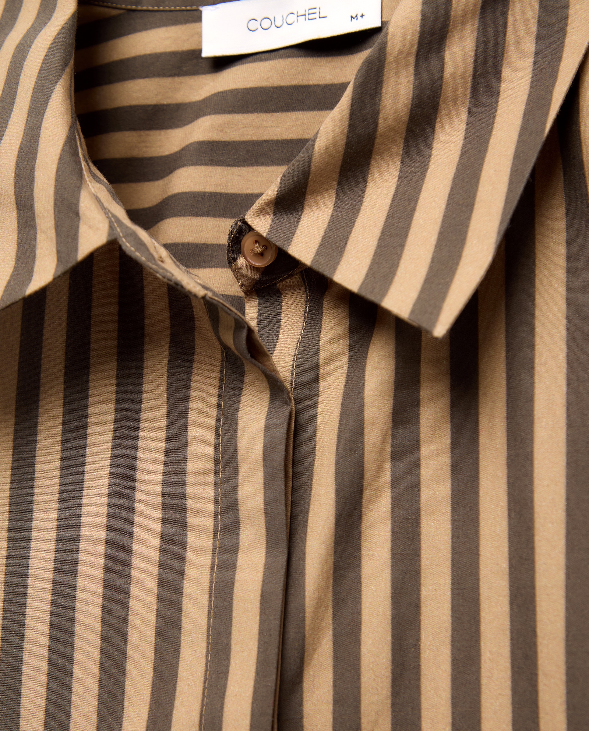 Camisa de Popelina às Riscas Verde-6